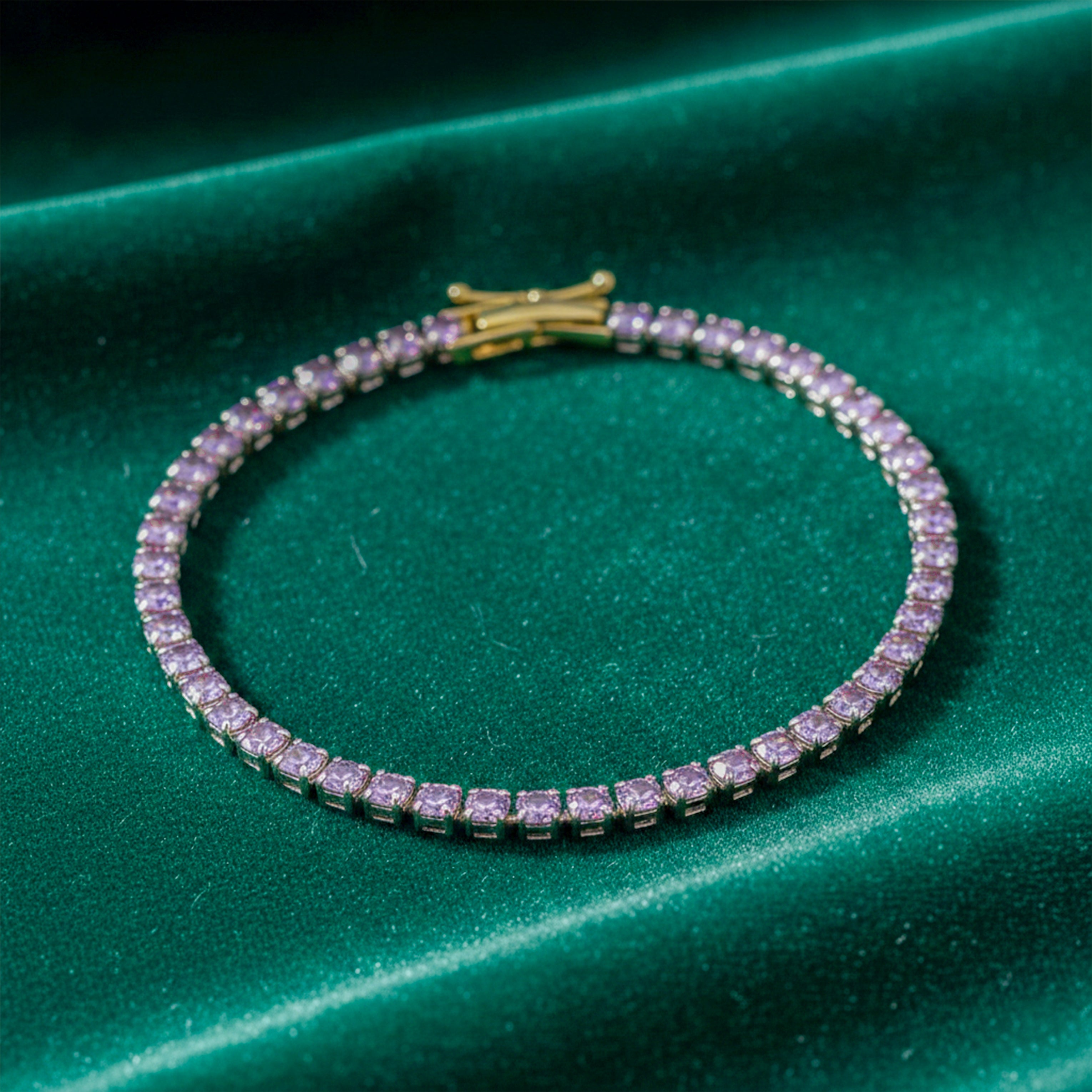 Elite Shine Gold Zircon Bracelet