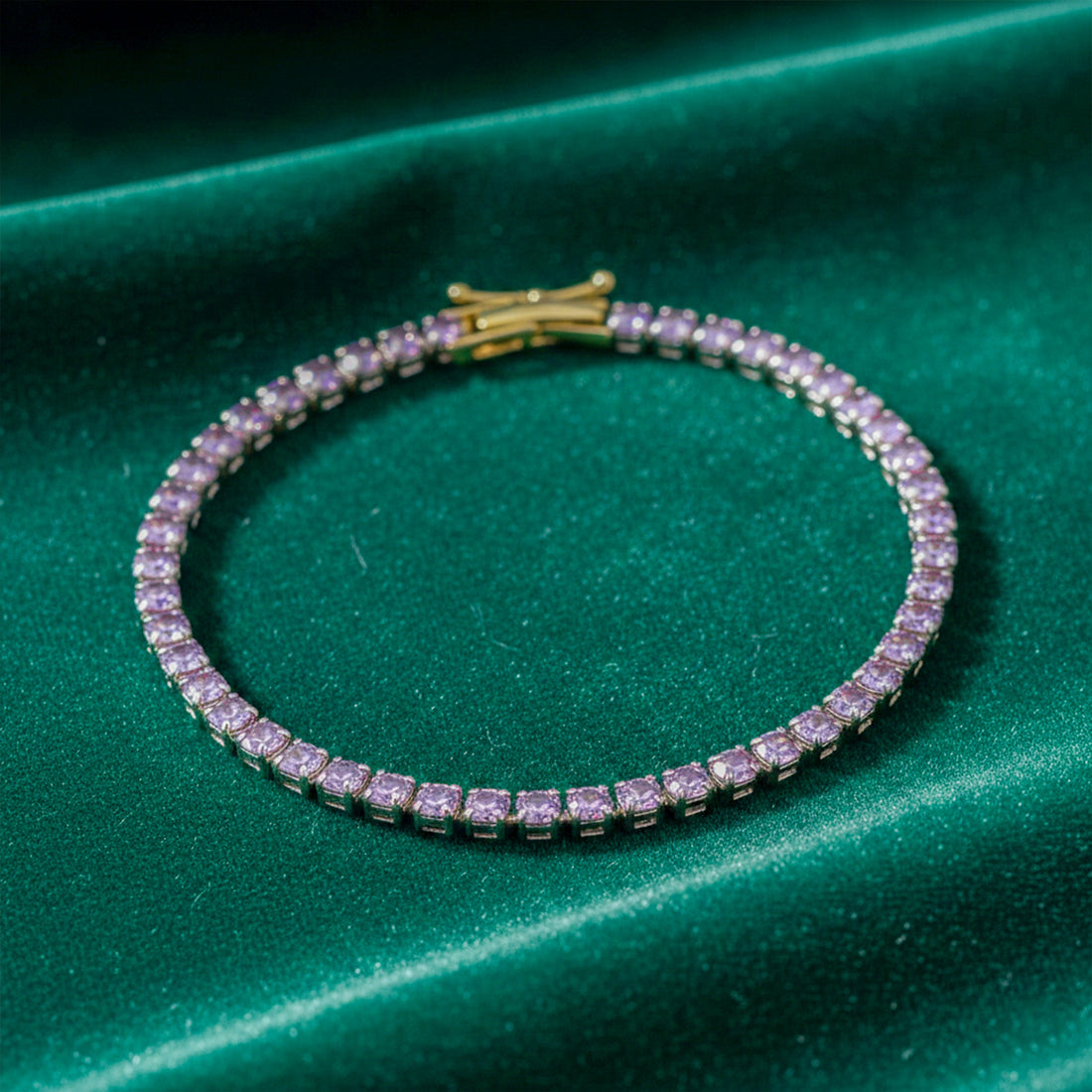 Elite Shine Gold Zircon Bracelet