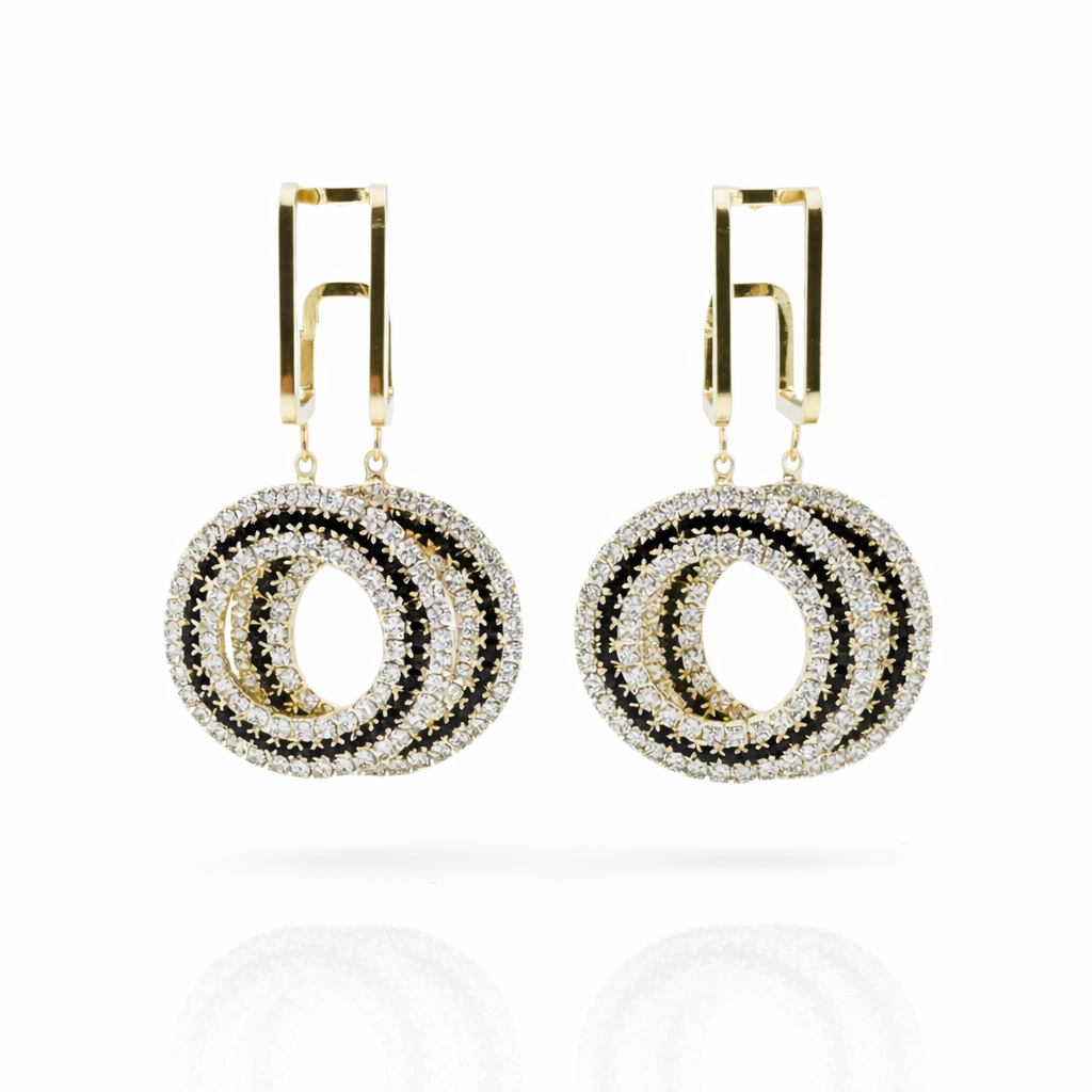 Orbella Crystal Drops Earrings