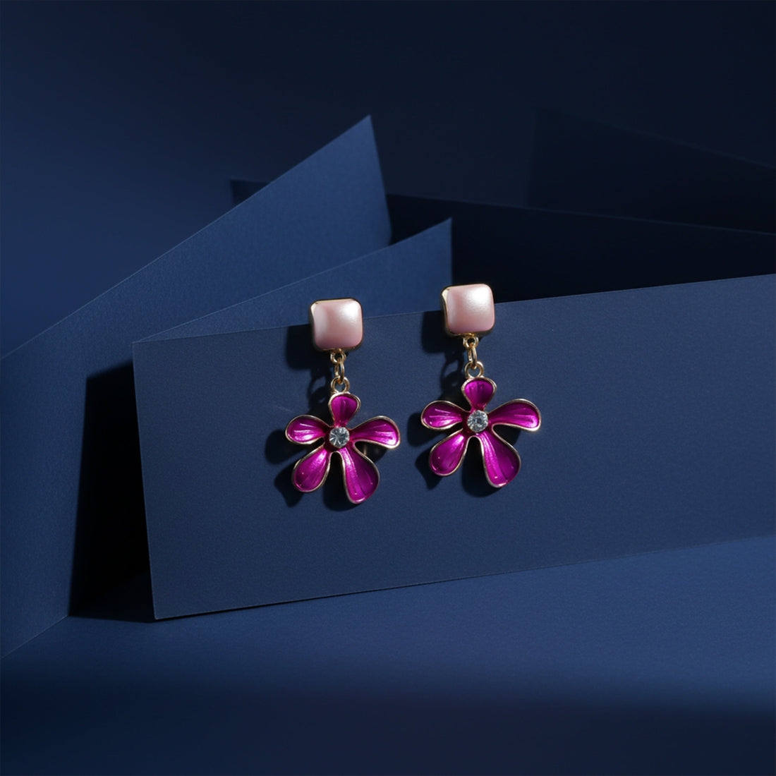 Blush Flower Chic Earrings