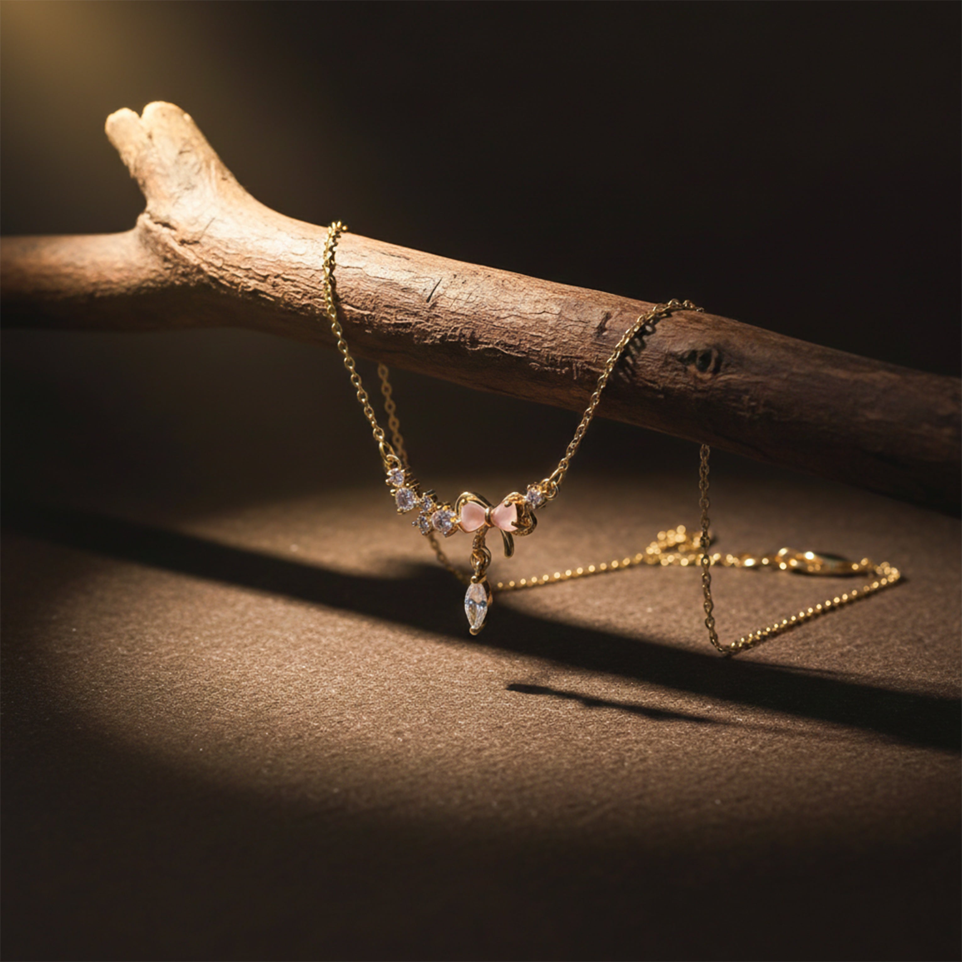 Luxe Golden Butterfly Charm Necklace