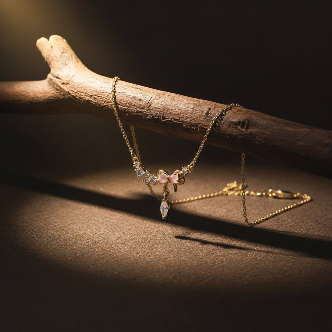 Luxe Golden Butterfly Charm Necklace
