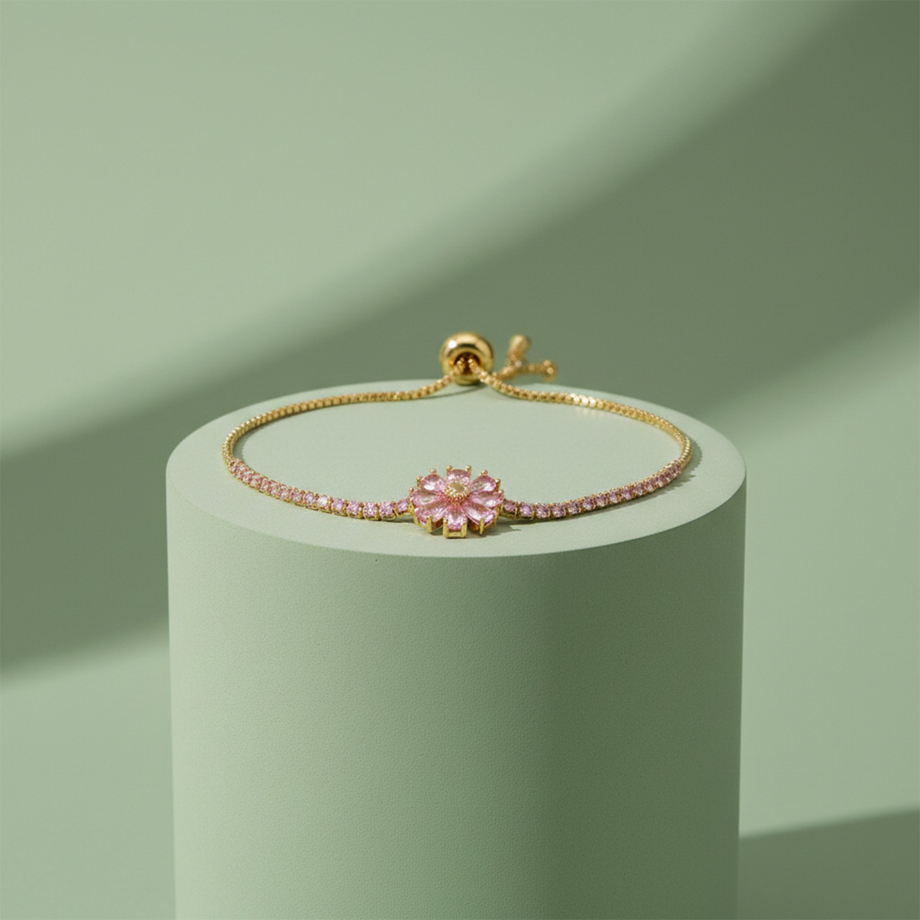 Aurora Bloom Gold Slider Bracelet