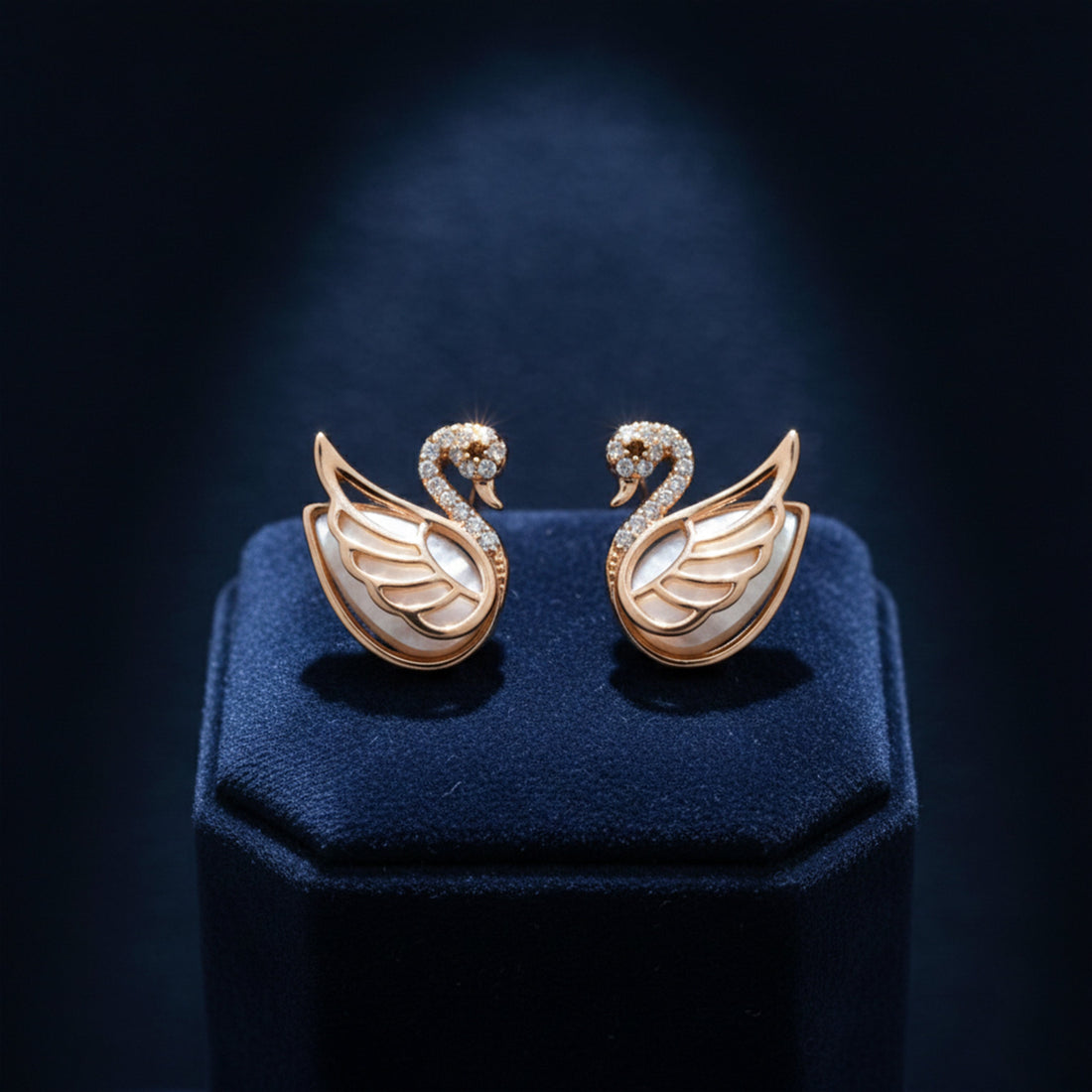 Aurora Grace Swan Earrings