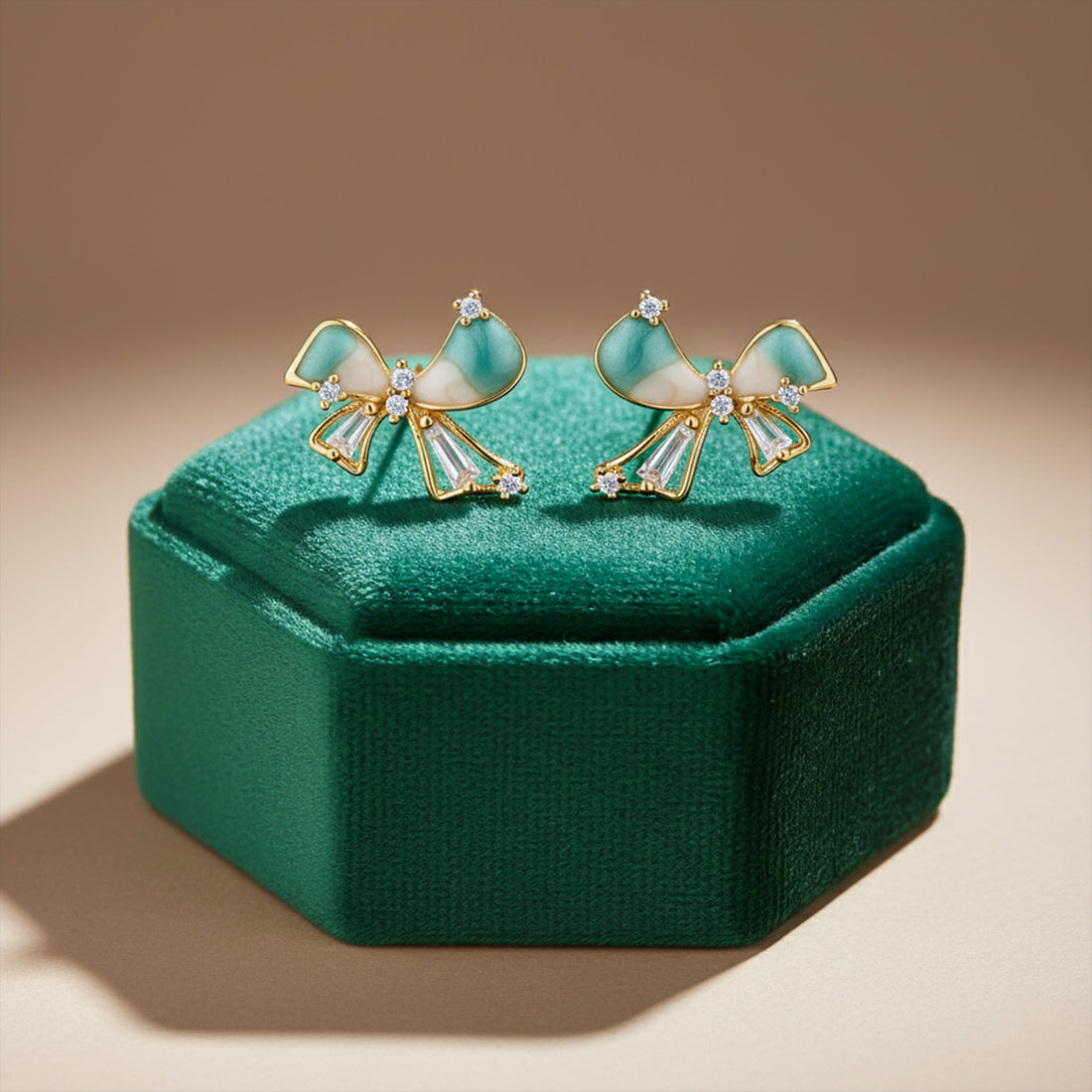 Velour Bow Radiance Earrings