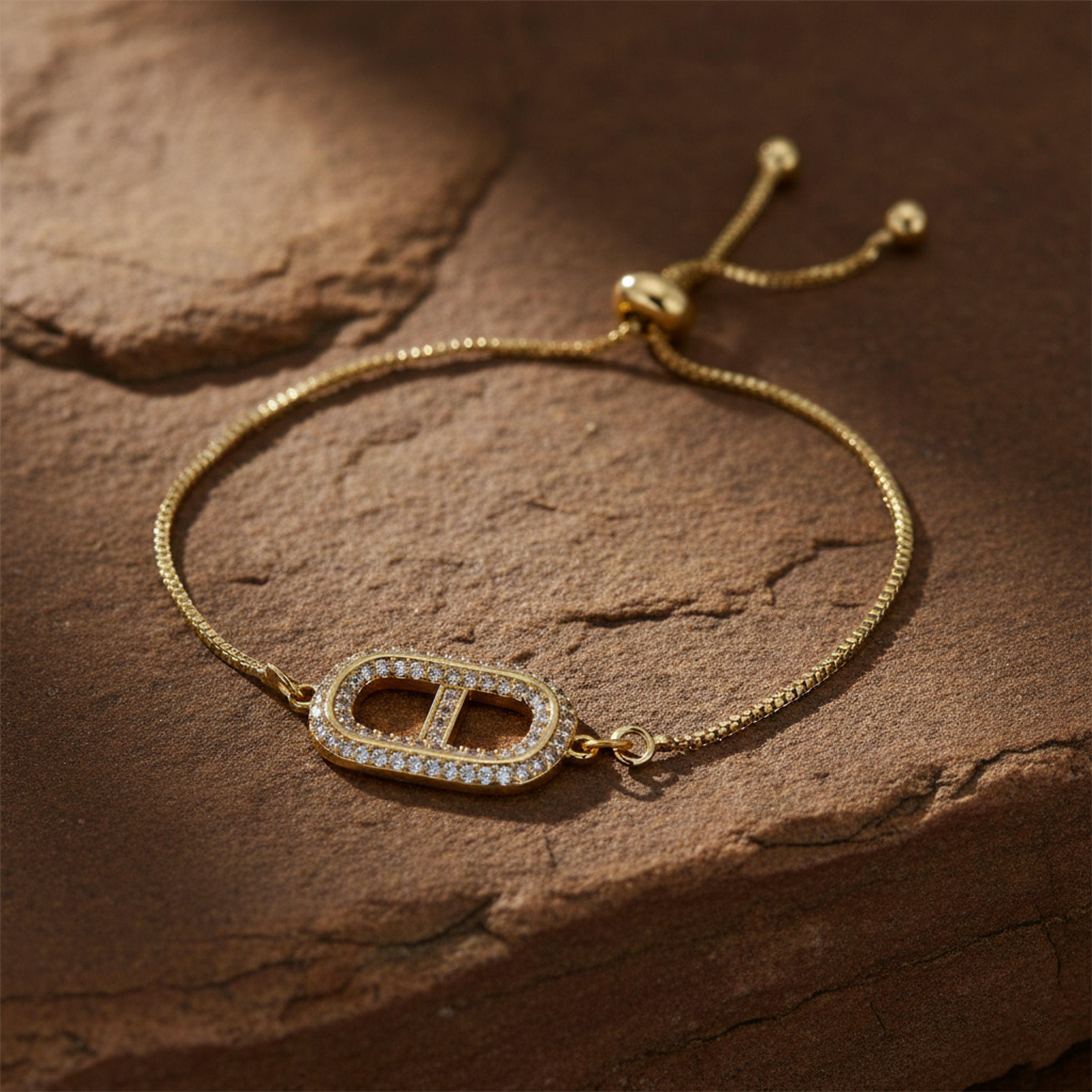 Elara Signature Gold Diamond Bracelet