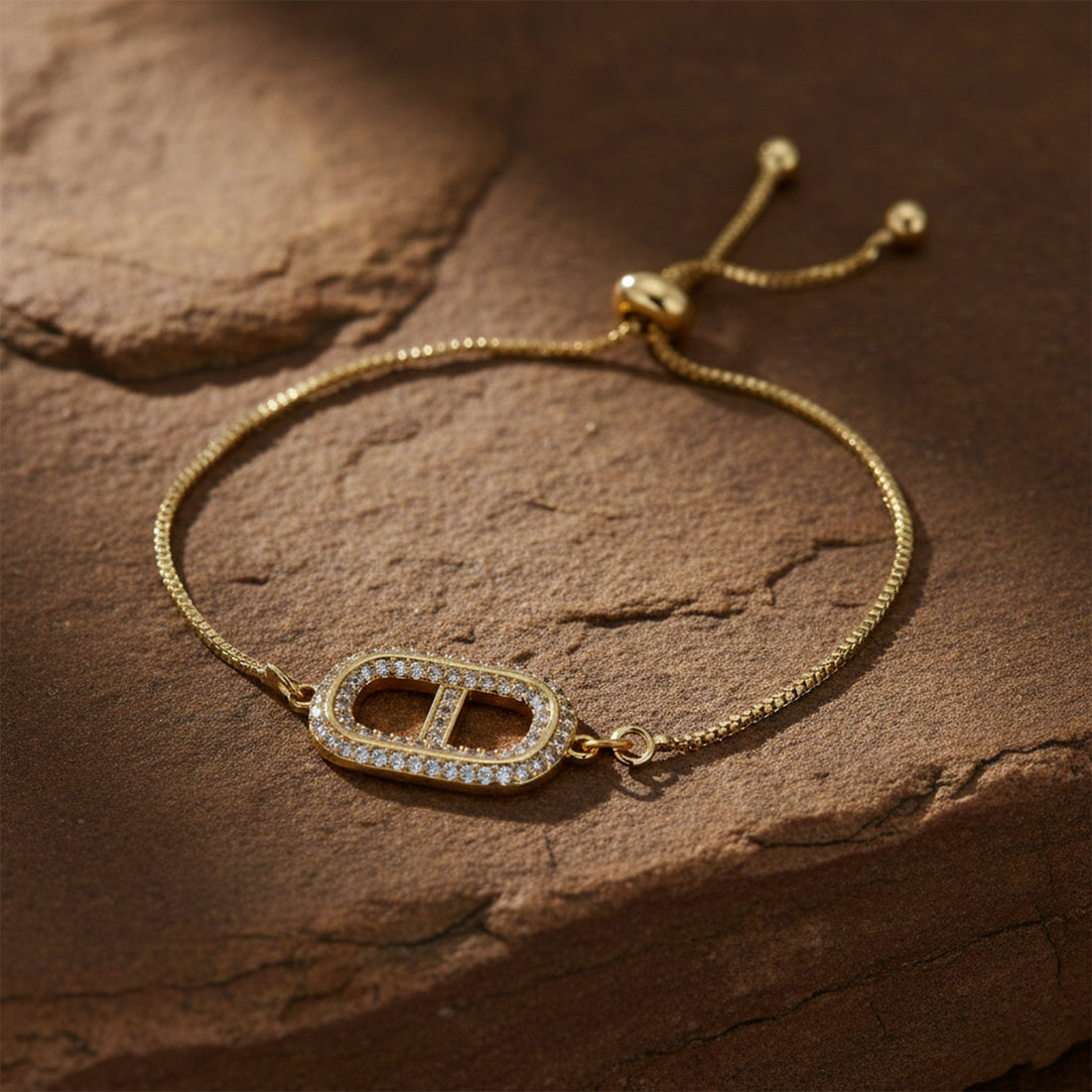 Elara Signature Gold Diamond Bracelet