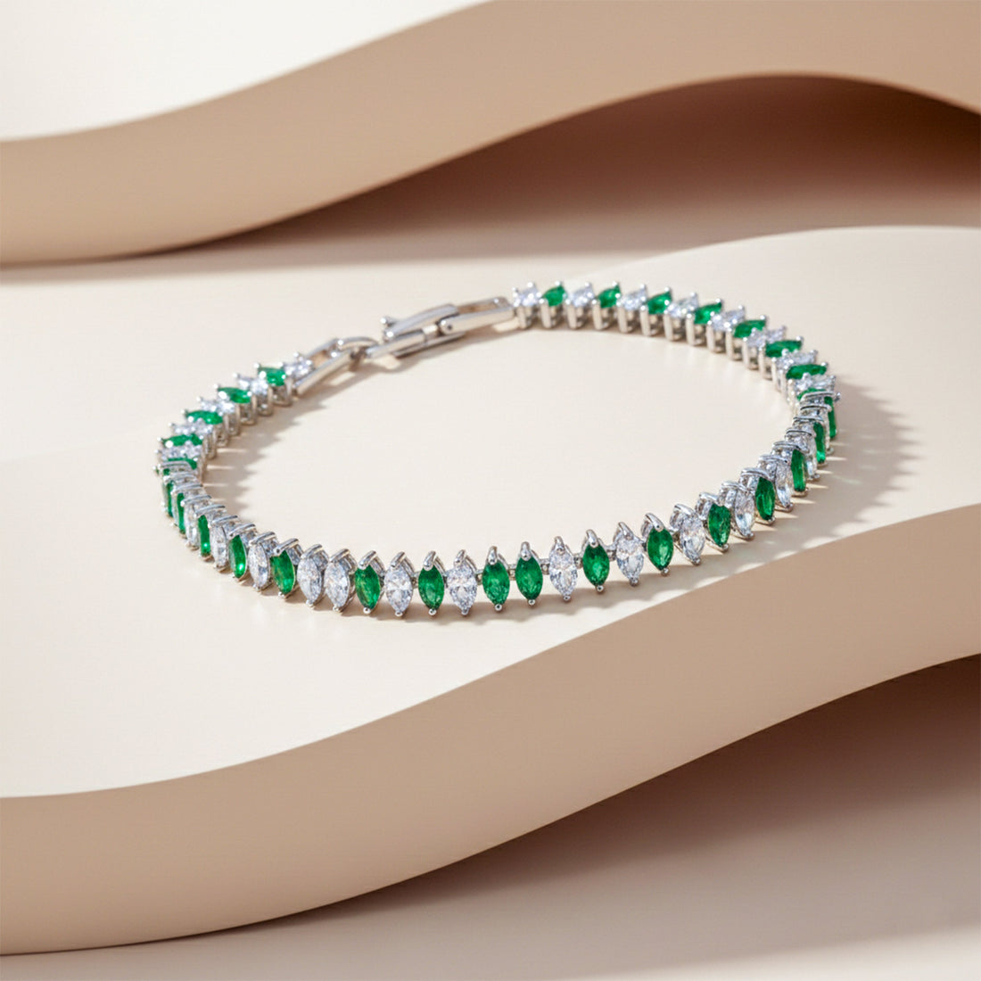 Elite Emerald Spark Tennis Bracelet