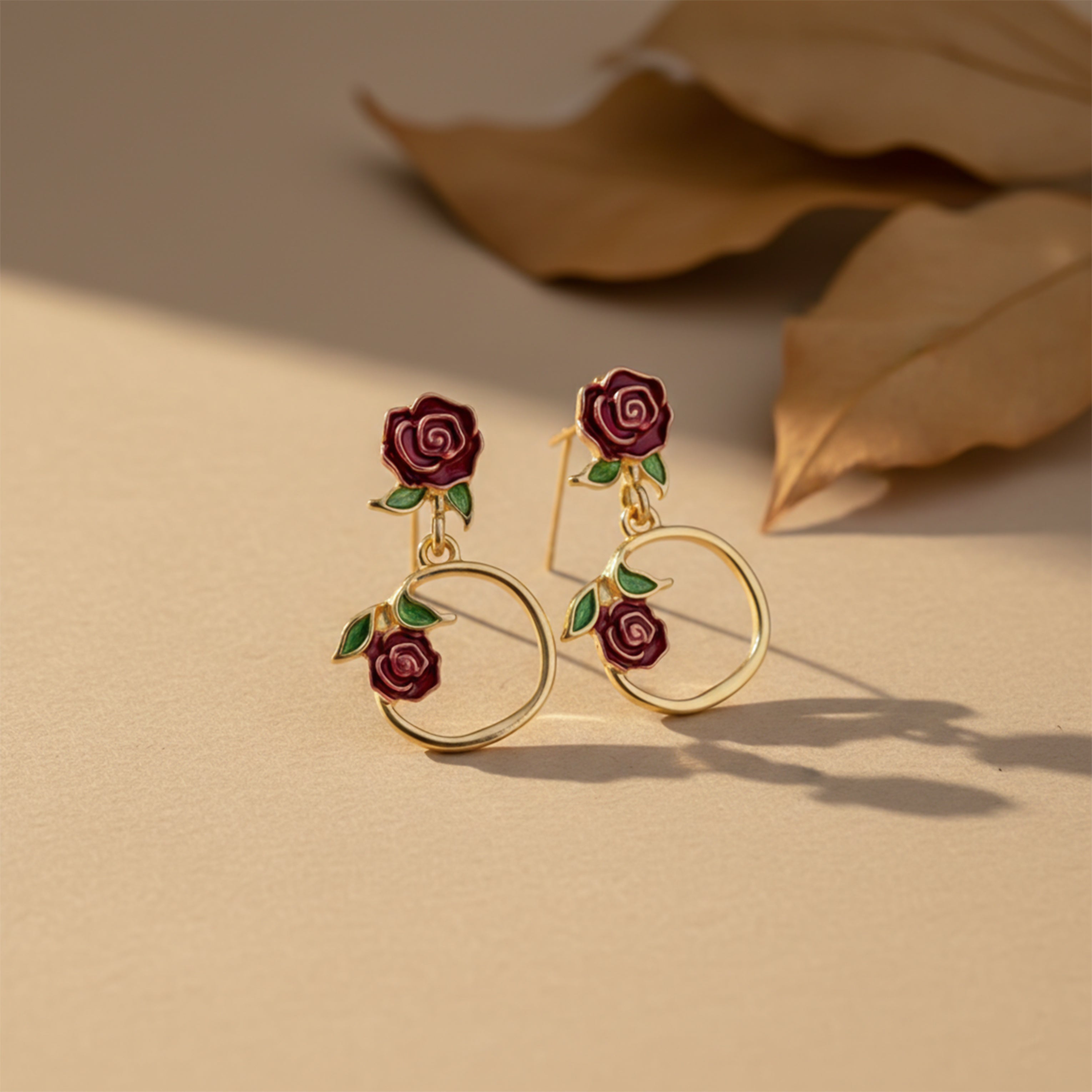 Rose Loop Luxe Earrings