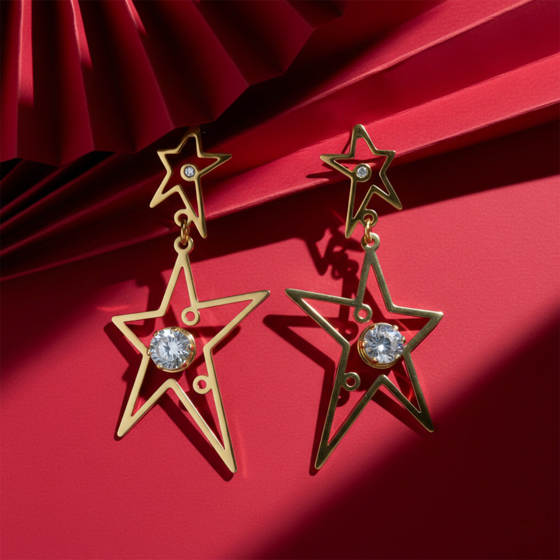 Galaxy Star Dangle Earrings