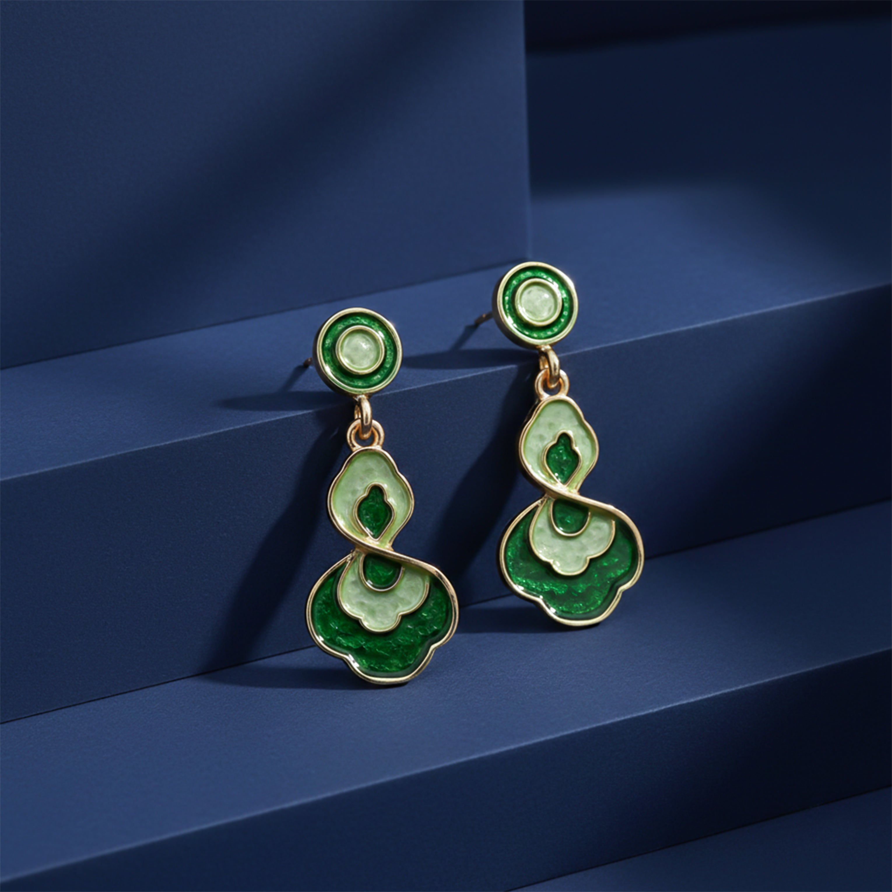Opaline Green Luxe Earrings