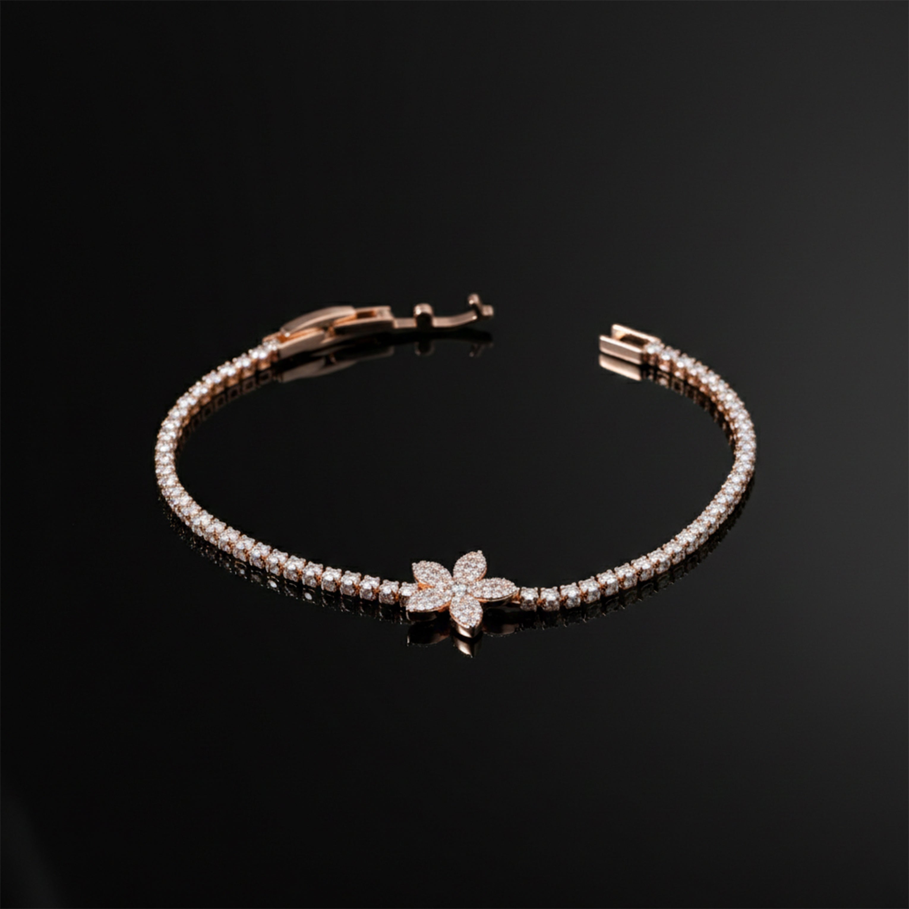Flora Royale Diamond Tennis Bracelet