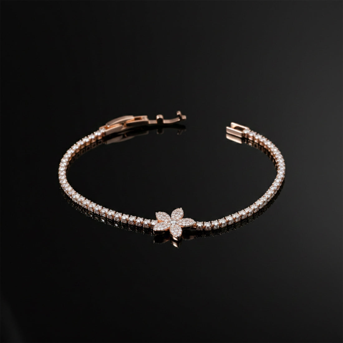 Flora Royale Diamond Tennis Bracelet