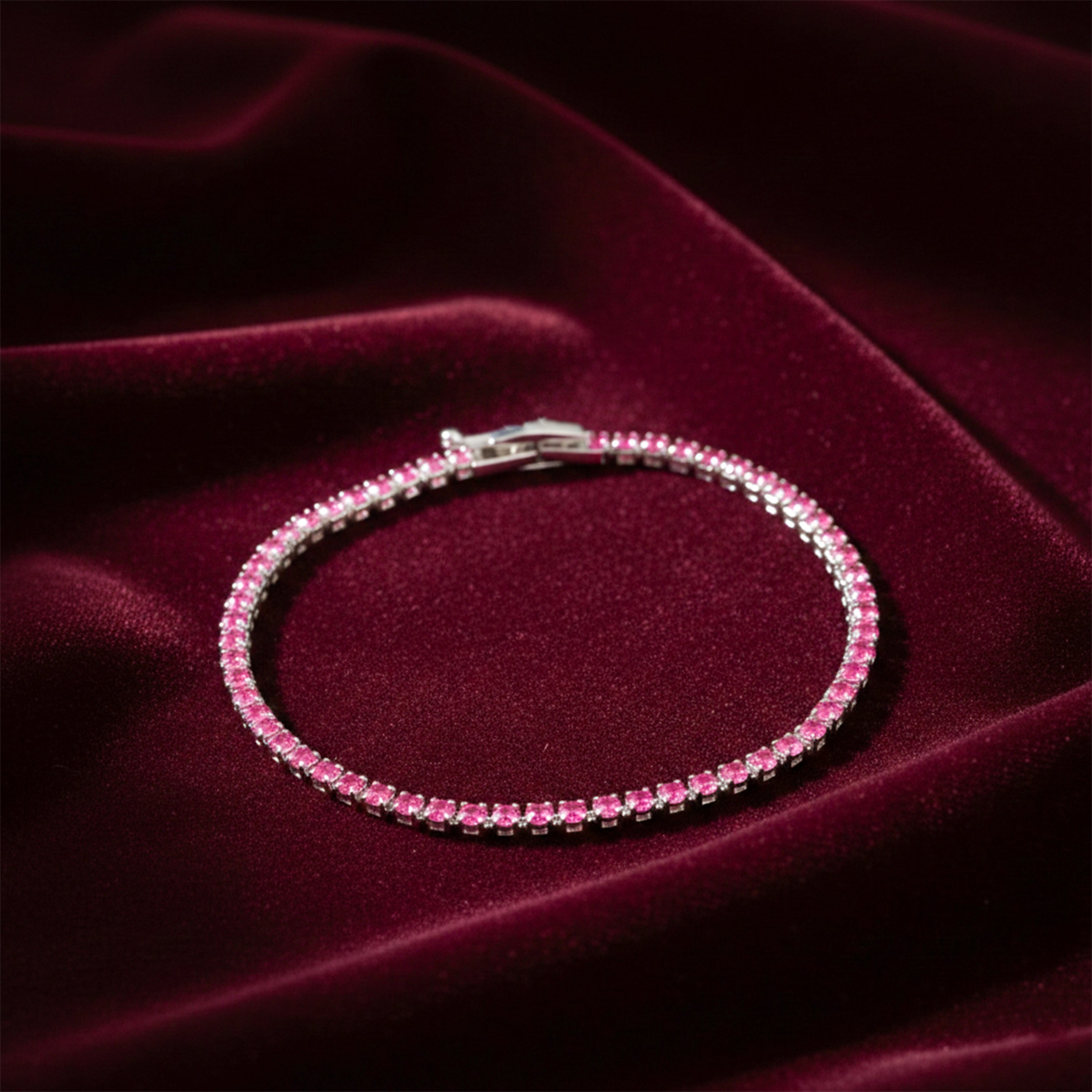 Ruby Radiance Luxe Tennis Bracelet