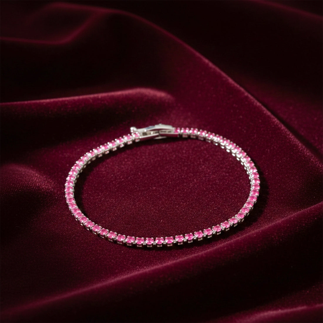 Ruby Radiance Luxe Tennis Bracelet