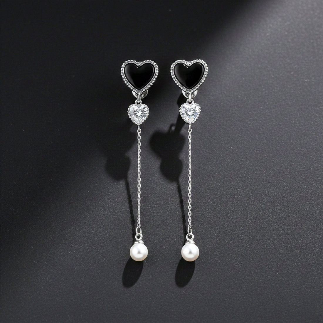 Obsidian Love Pearl Drops