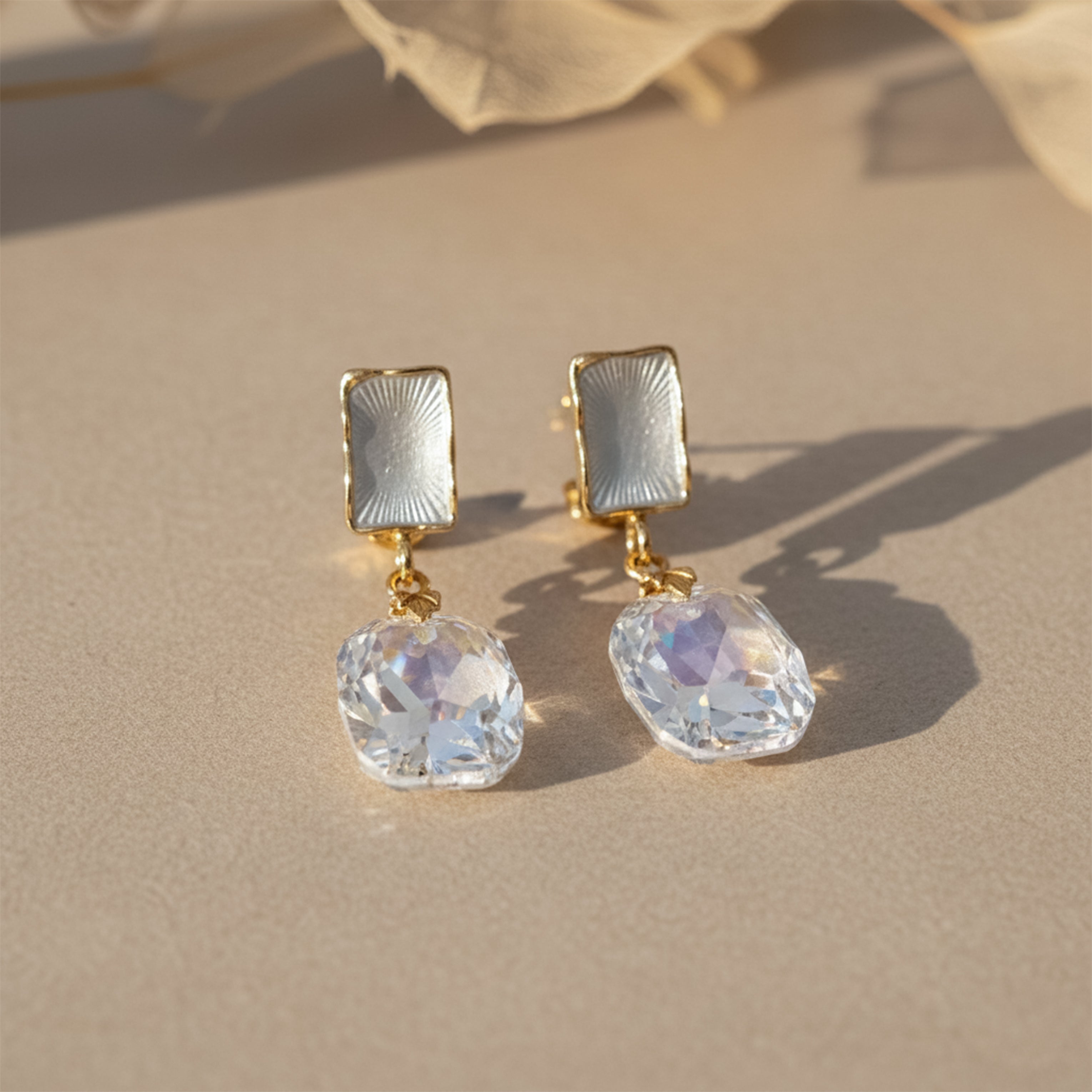 Iridesa Crystal Drop Earrings