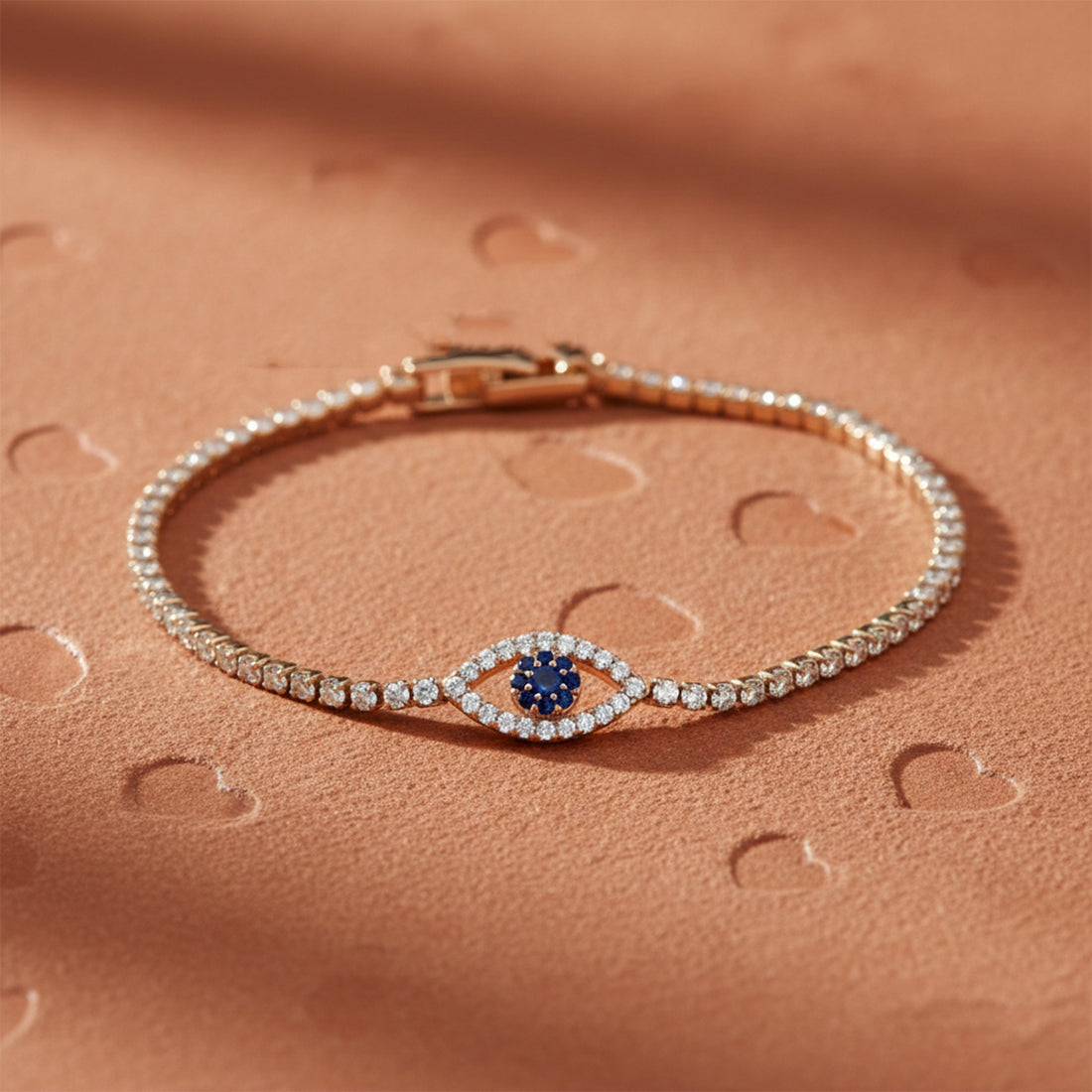 AuraShield Diamond Evil Eye Bracelet