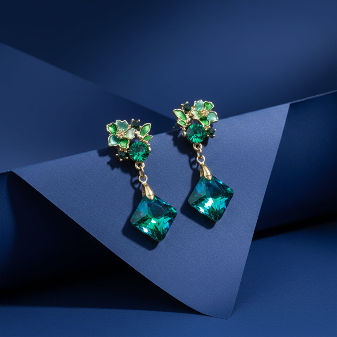 Velvet Emerald Luxe Earrings