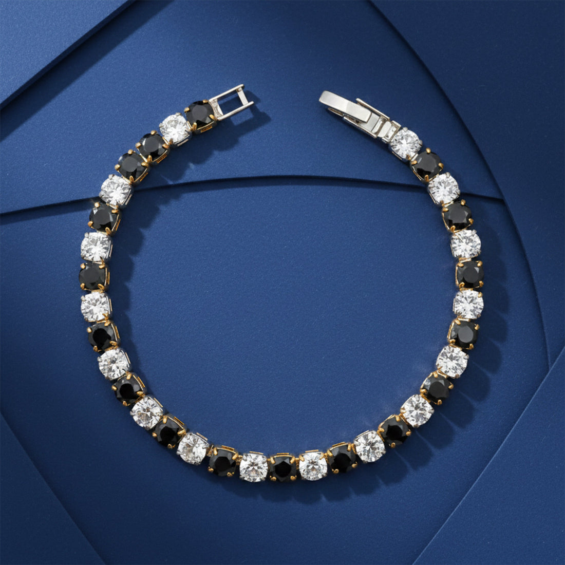 Noir Diamond Elegance Tennis Bracelet