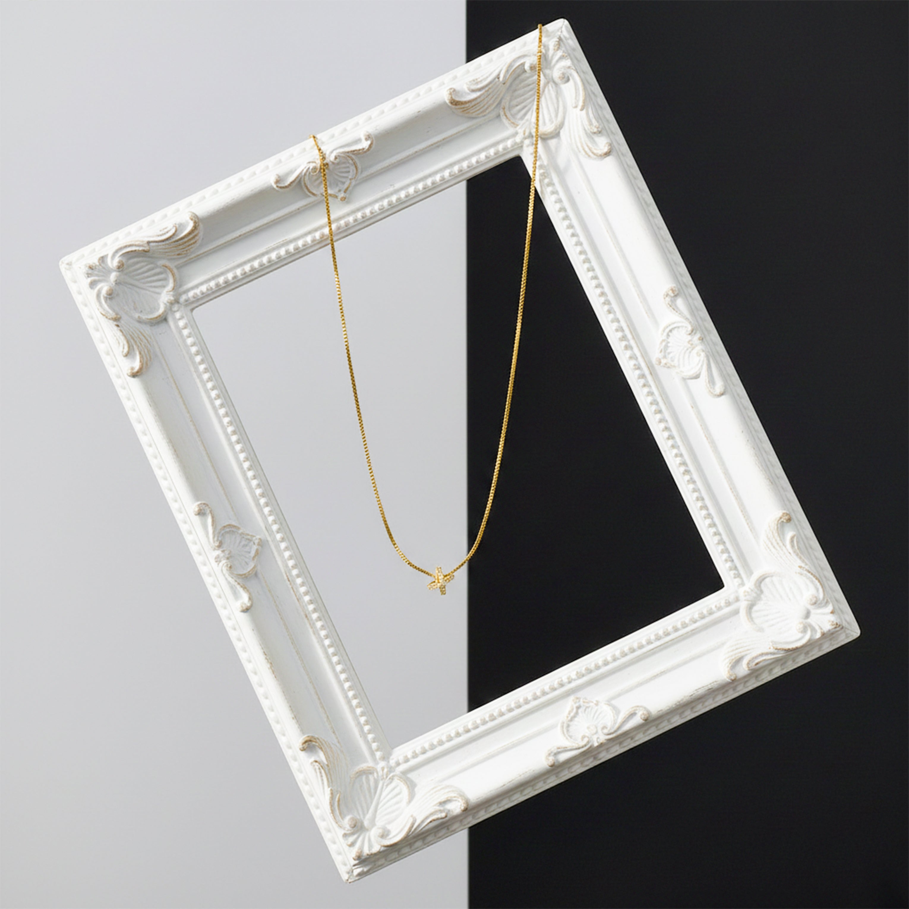 Infinity Cross Diamond Necklace