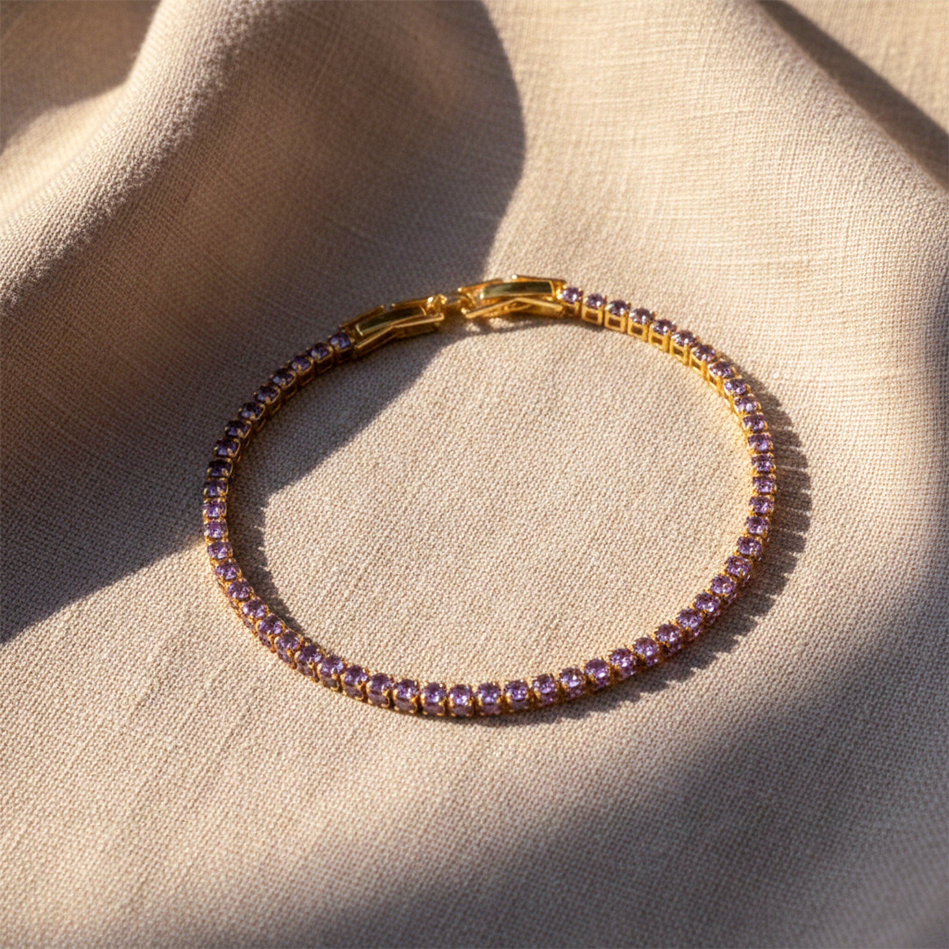 Elite Shine Gold Zircon Bracelet