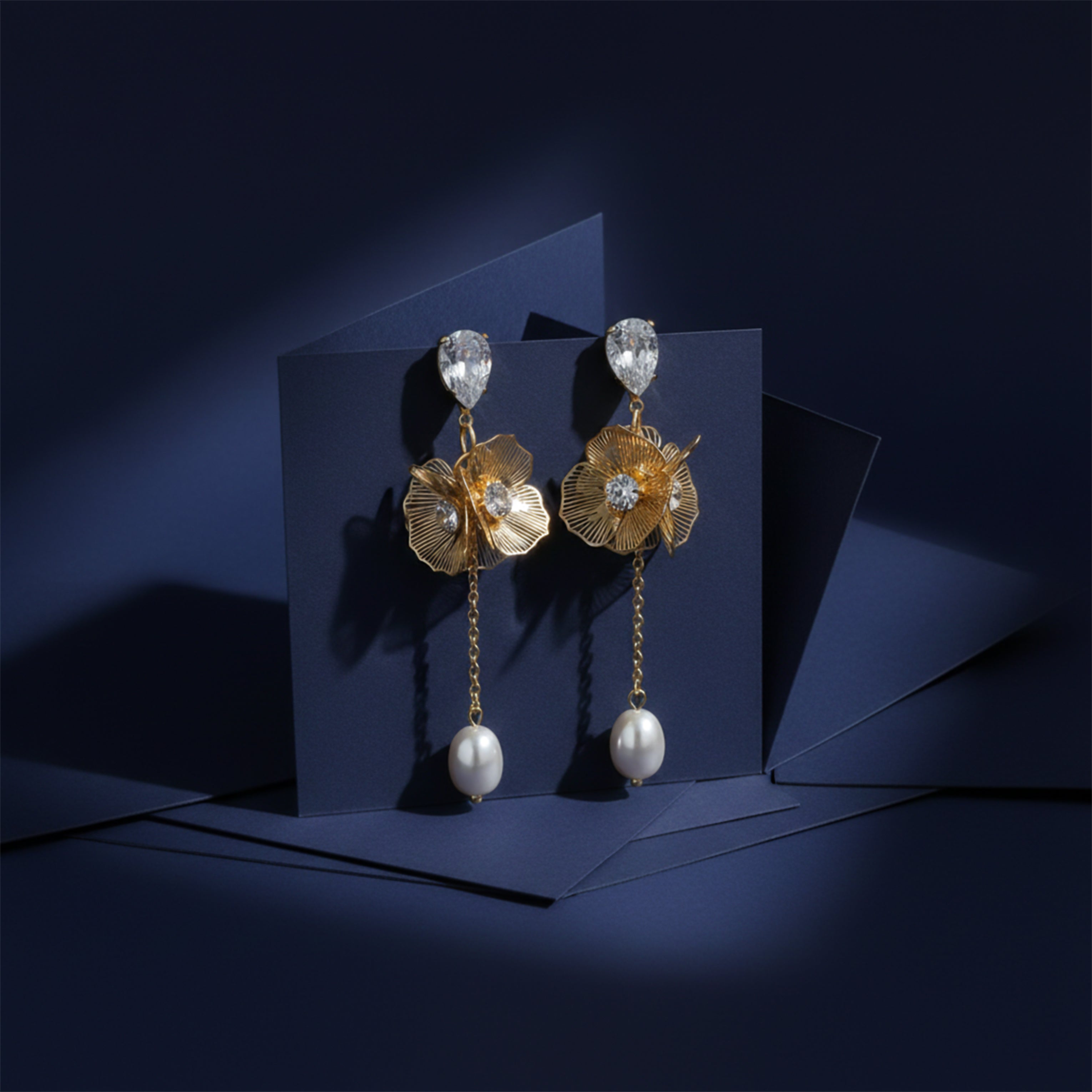 Ethereal Floral Drops Earrings