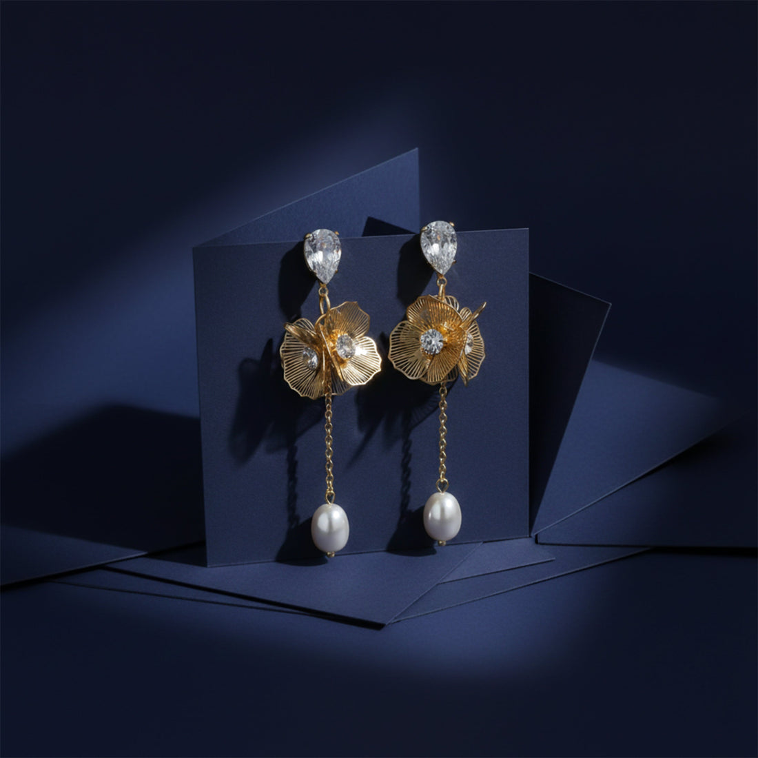 Ethereal Floral Drops Earrings