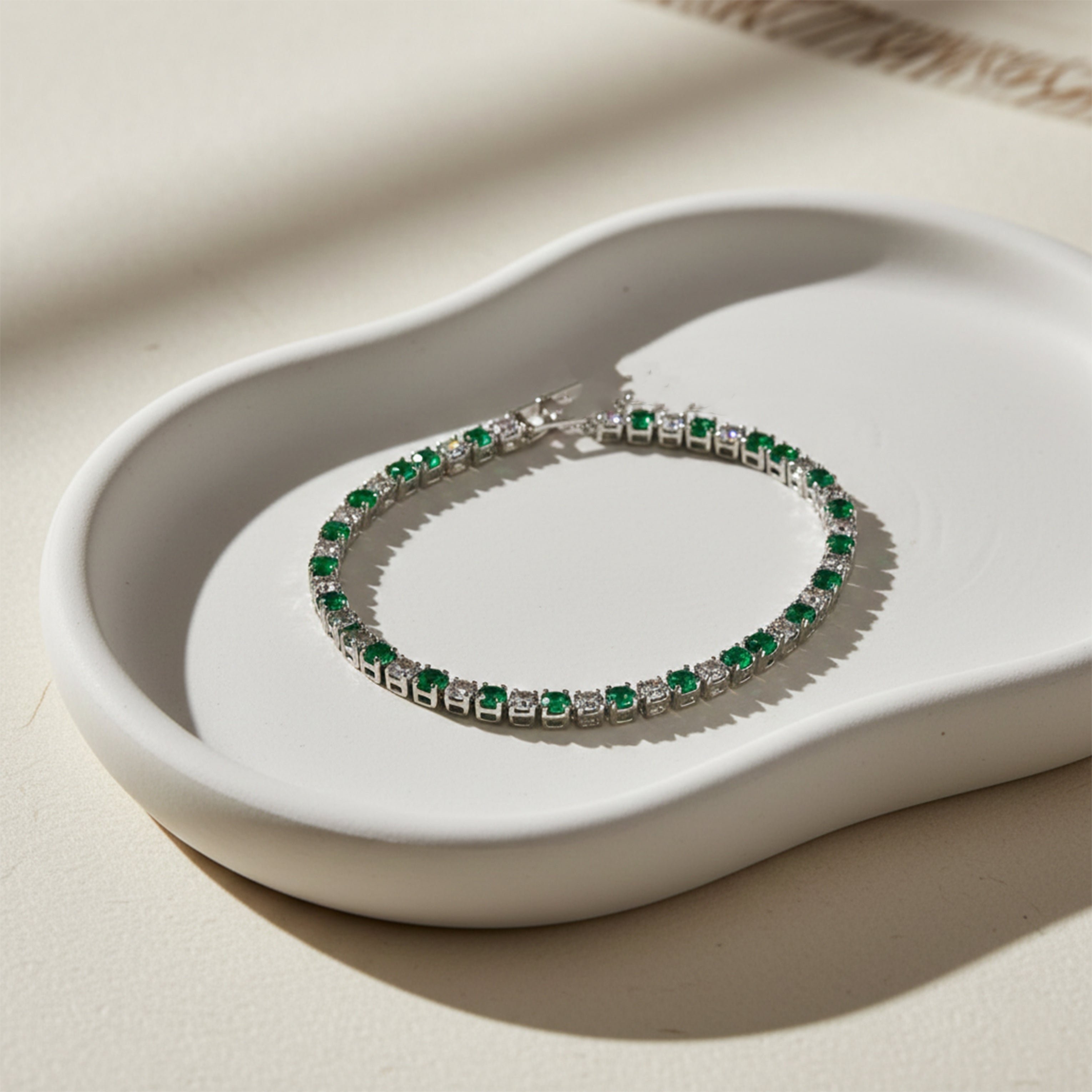 Crown Diamond Tennis Bracelet