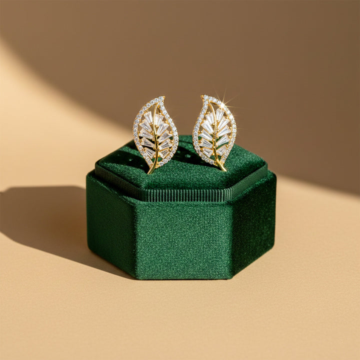 Leaf Luxe Stud Earrings