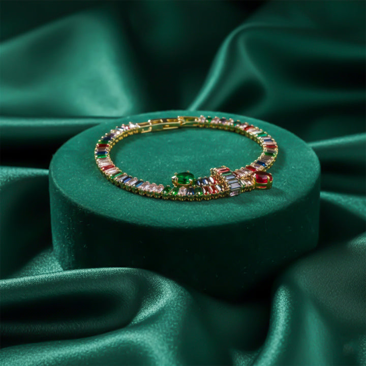 Regalia Rainbow Baguette Tennis Bracelet