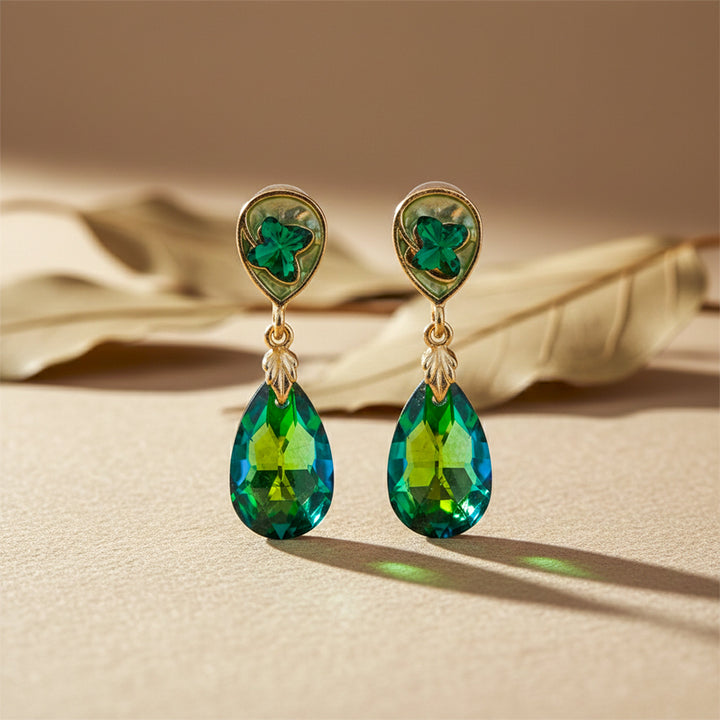 Serene Emerald Glow Earrings