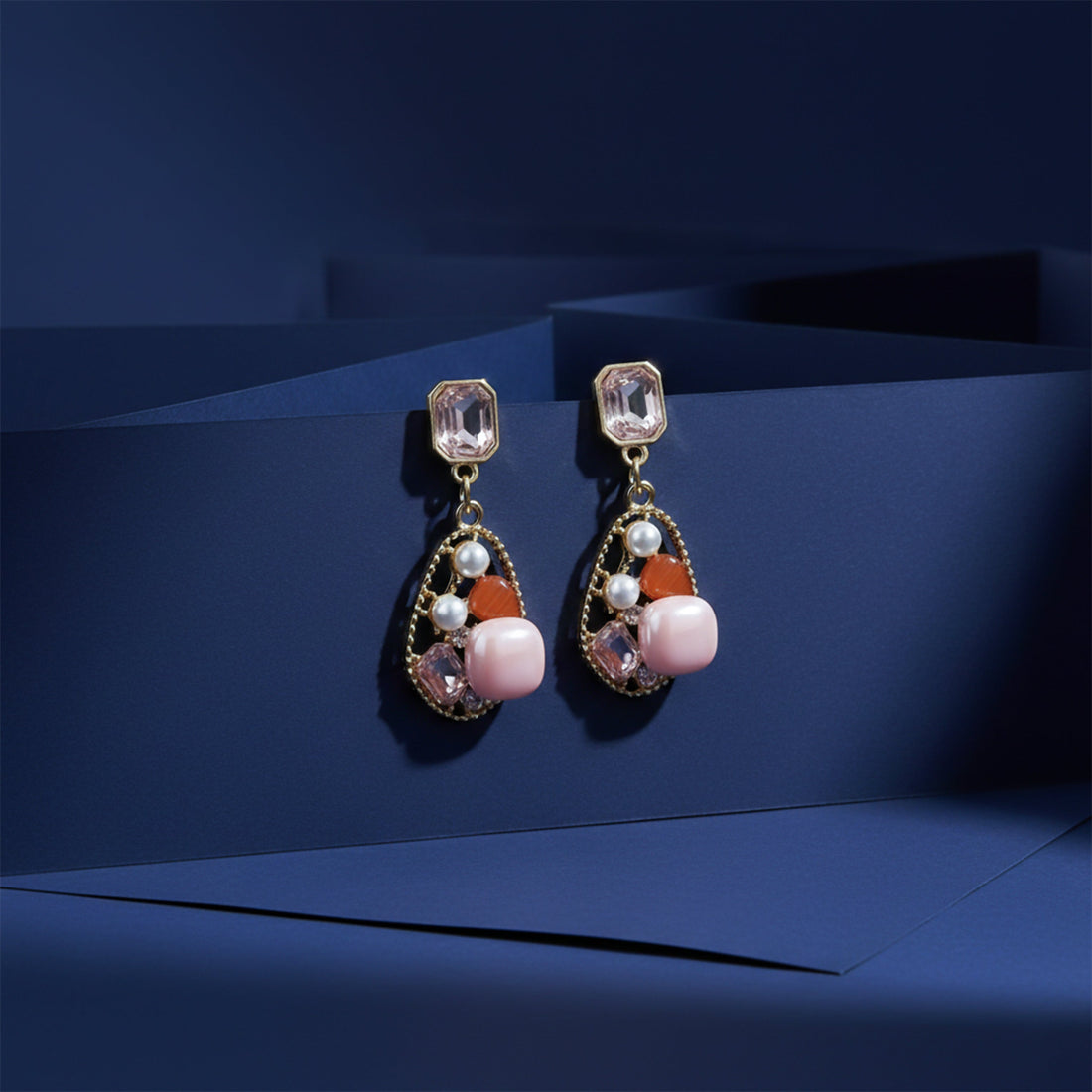 Pink Luxe Charm Earrings