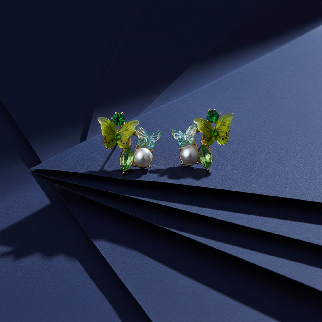 Butterfly Pearl Elegance Earrings