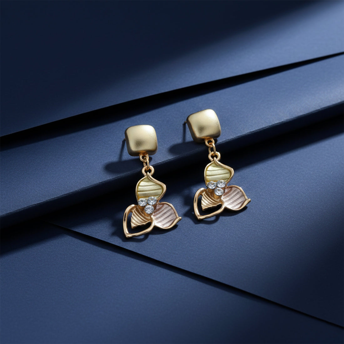 Golden Leaf Designer Earrings