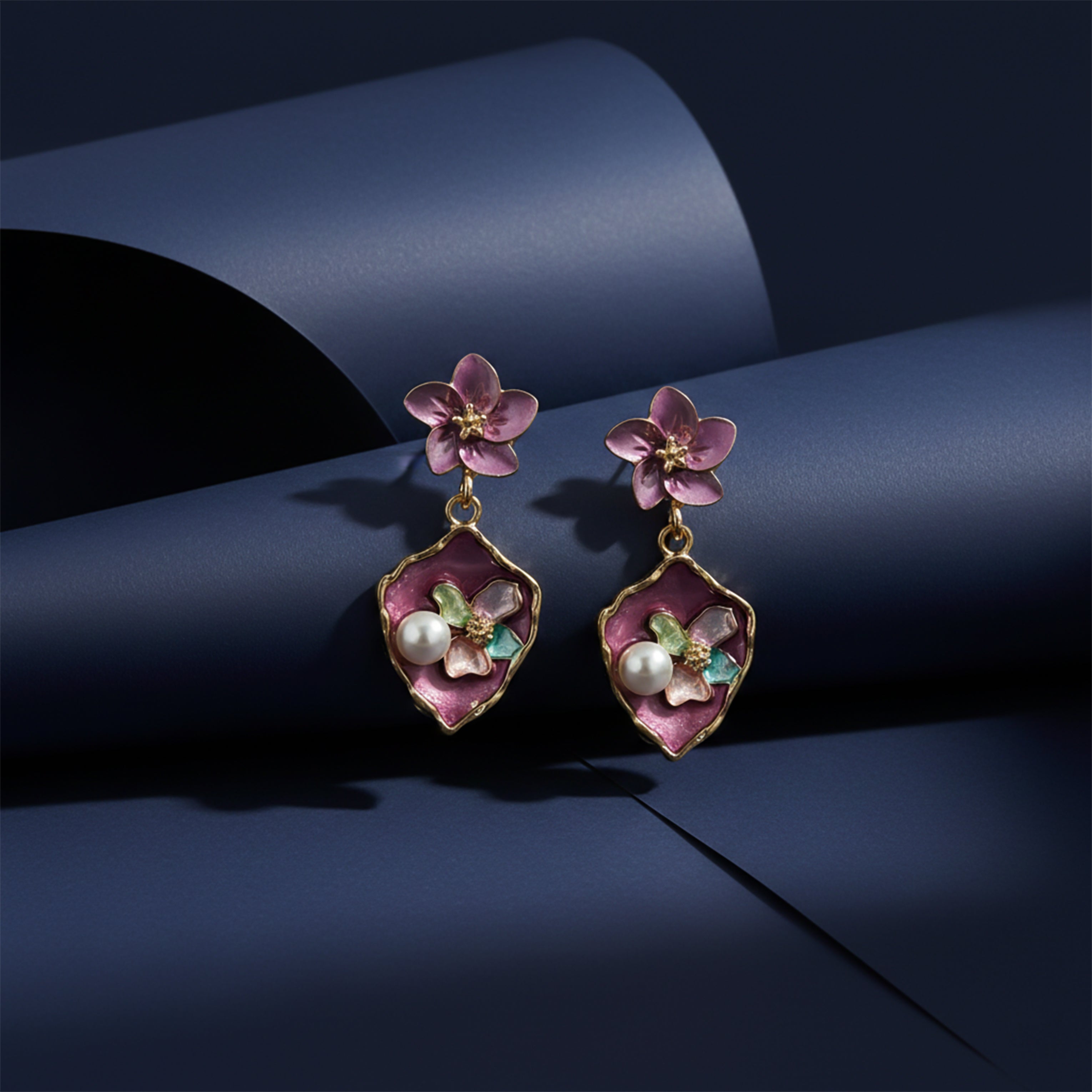 Amethyst Bloom Earrings