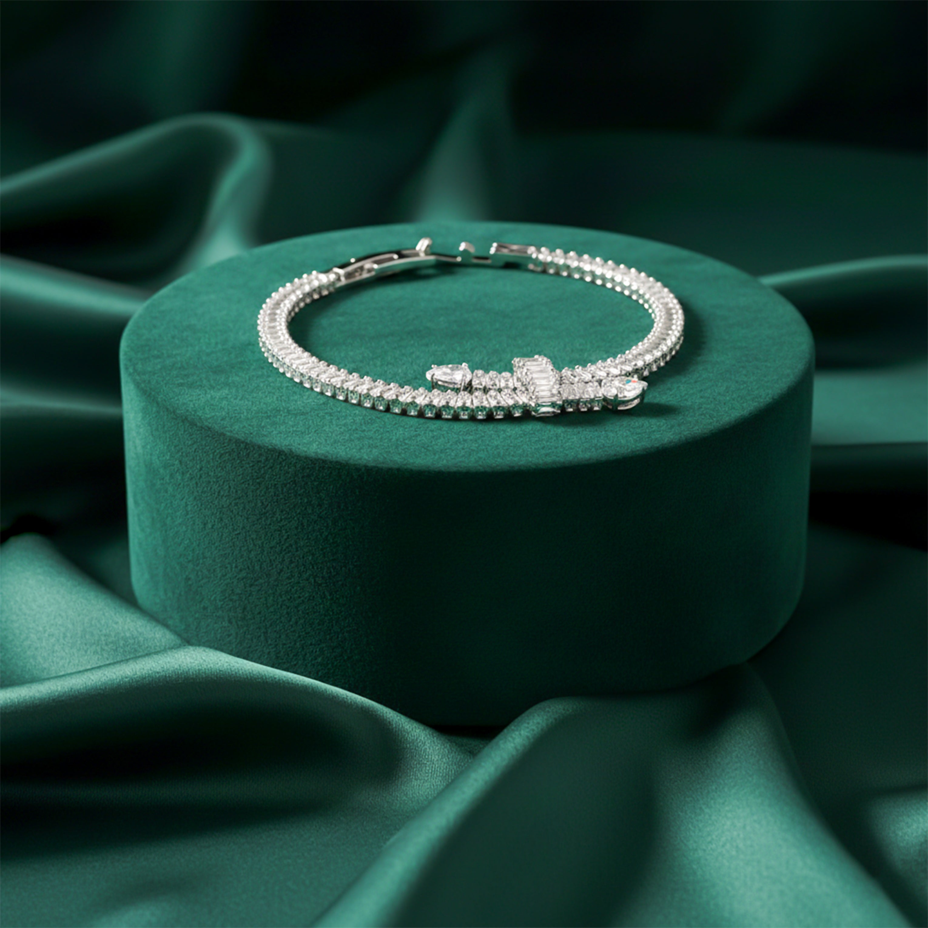 Aurielle Crystal Baguette Bracelet