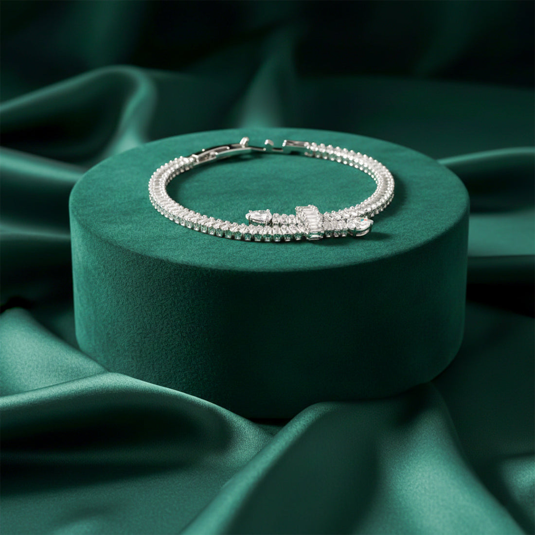 Aurielle Crystal Baguette Bracelet