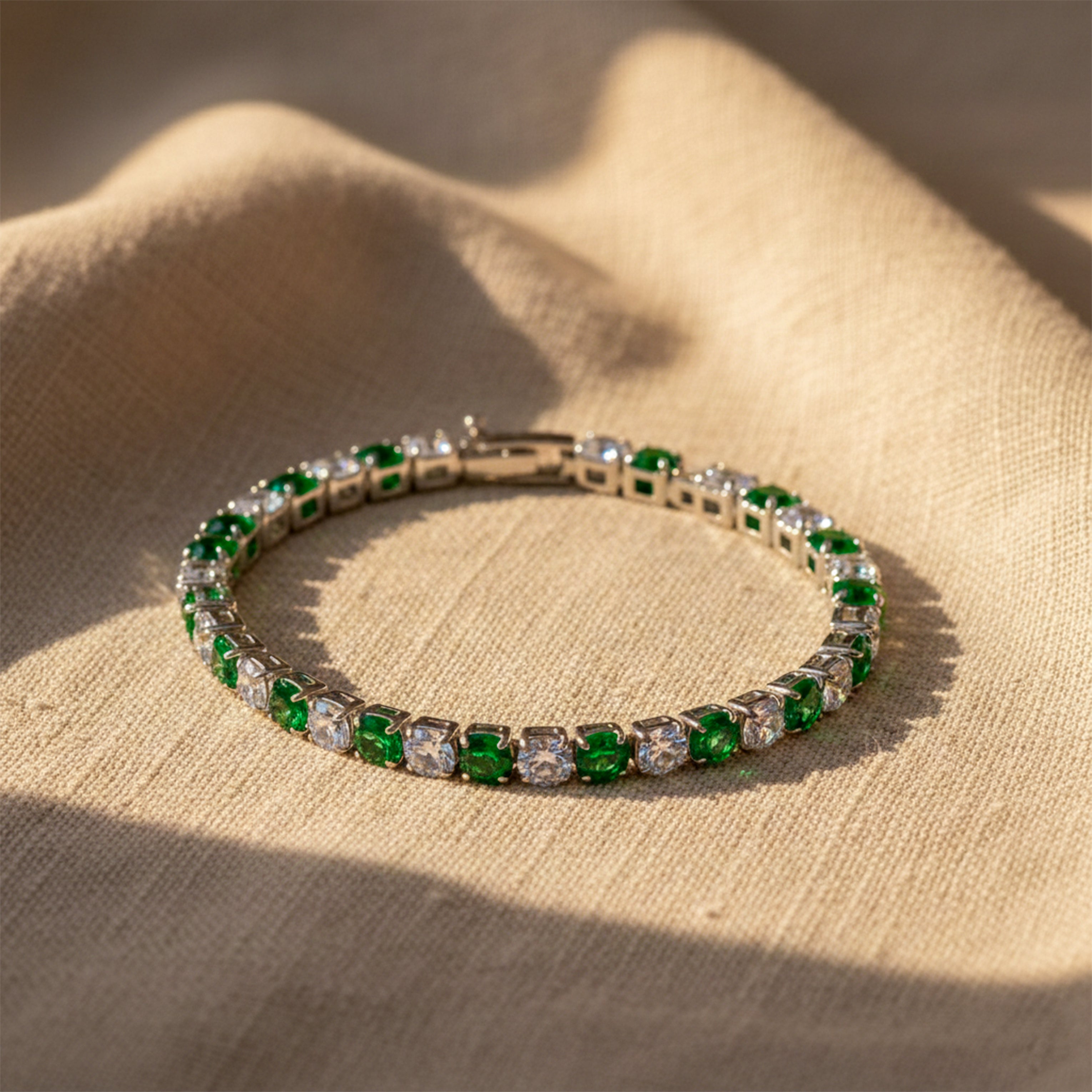Imperial Emerald Sparkle Bracelet