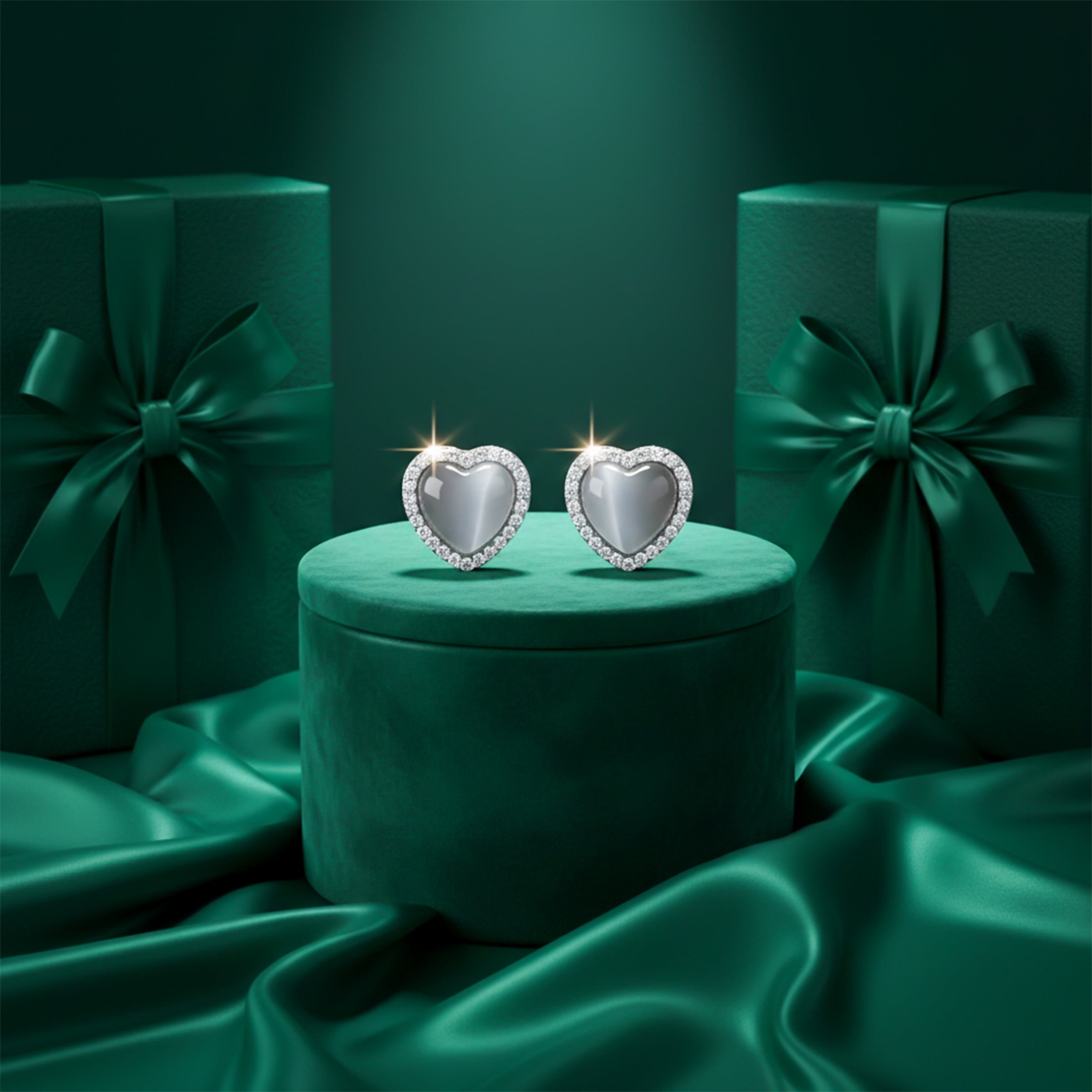 Amoura Radiance Heart Earrings