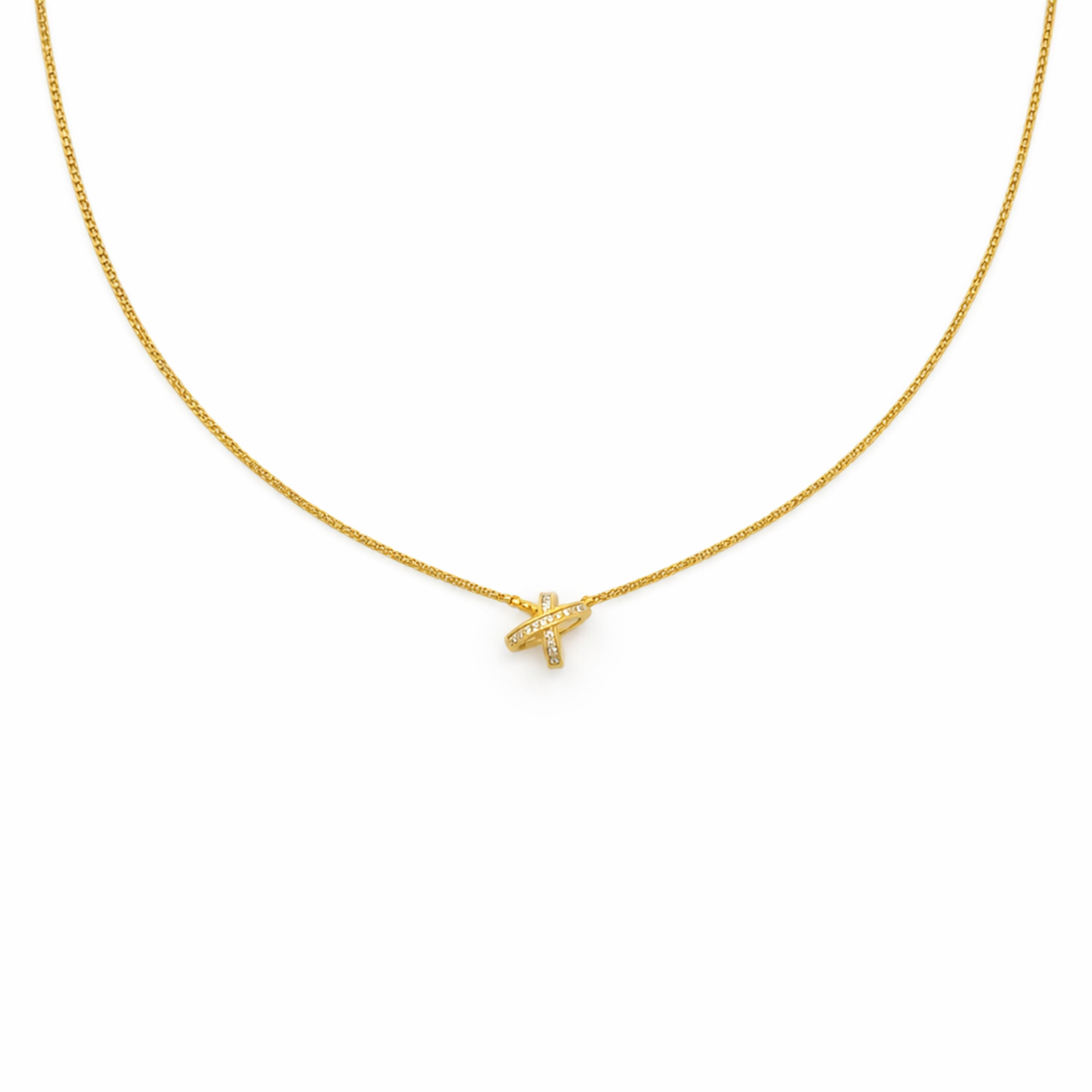 Infinity Cross Diamond Necklace