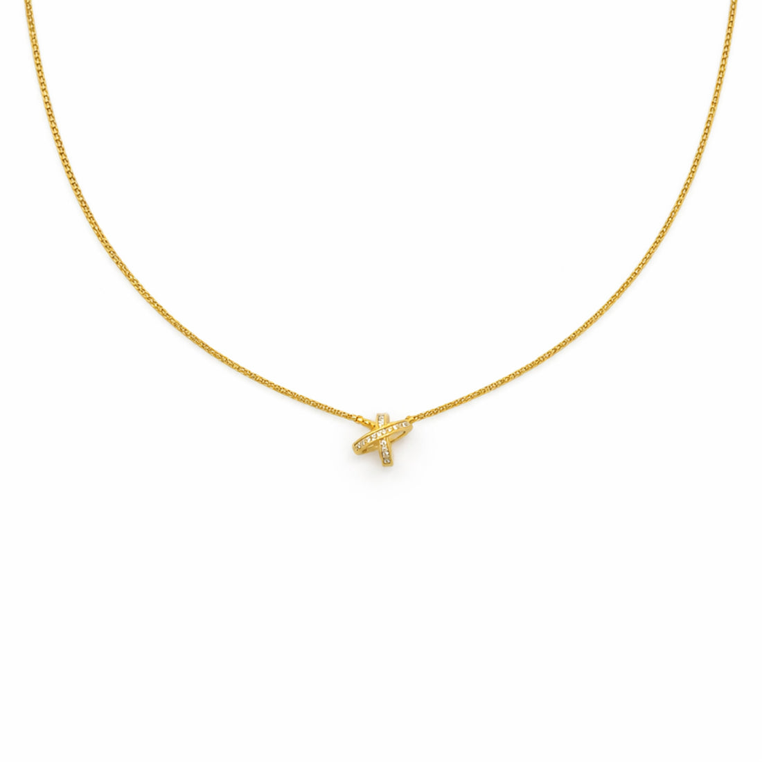 Infinity Cross Diamond Necklace