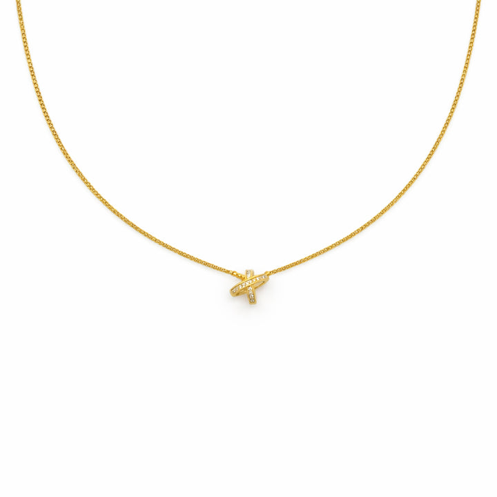 Infinity Cross Diamond Necklace