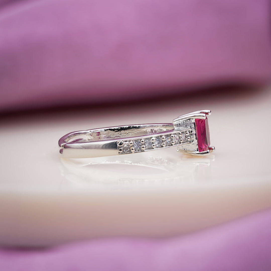 Blush Pink Sapphire Diamond Ring