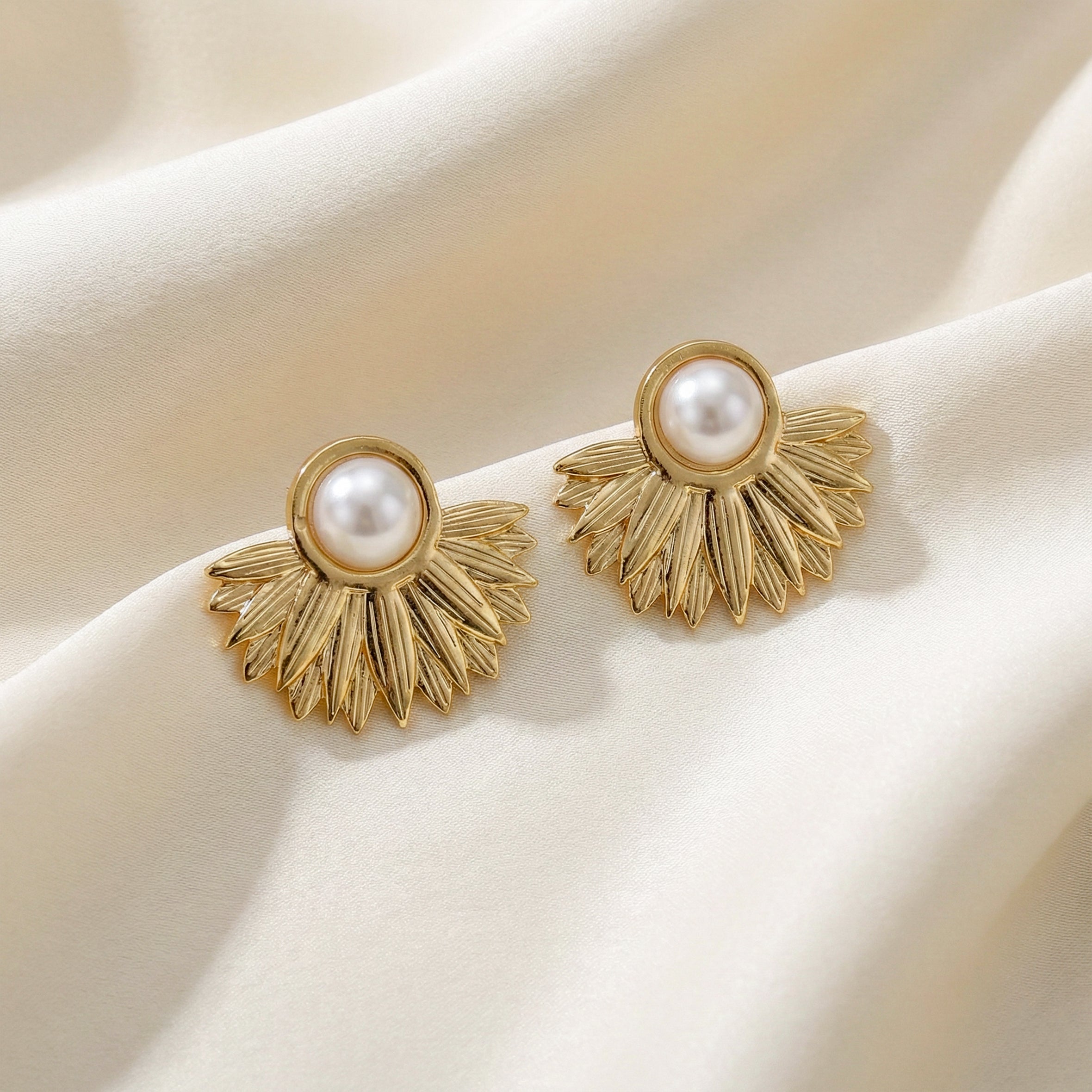 Pearl Hoop Earrings