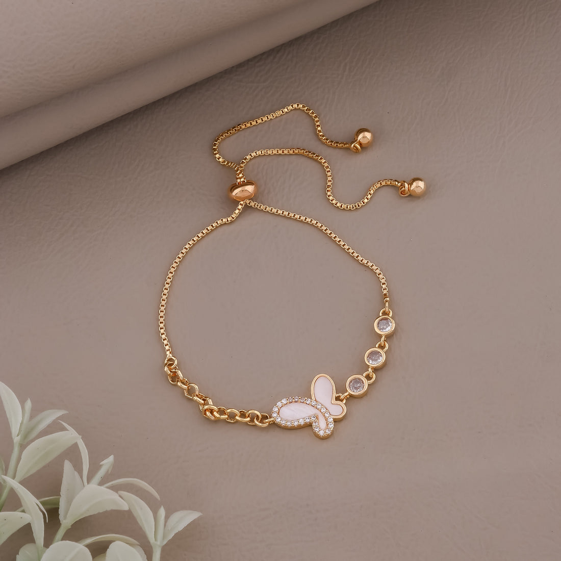 Ethereal Butterfly Stone Bracelet