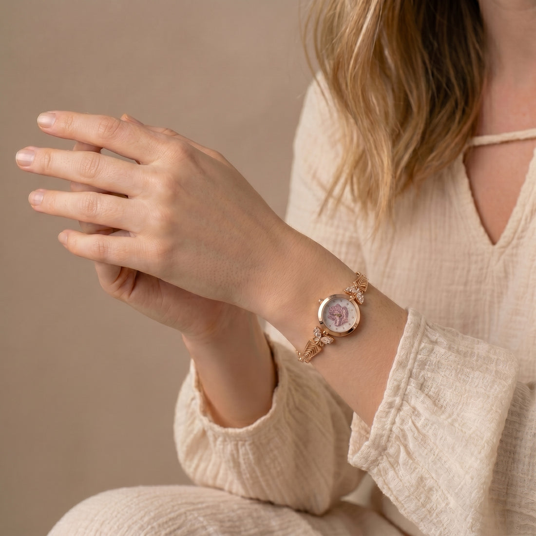 Elara Luxe Rose Gold Watch