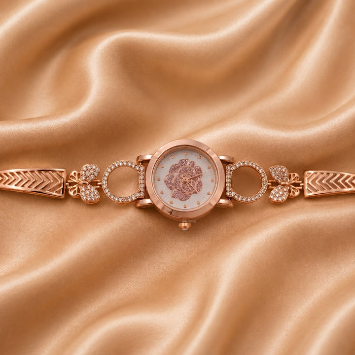 Elara Luxe Rose Gold Watch