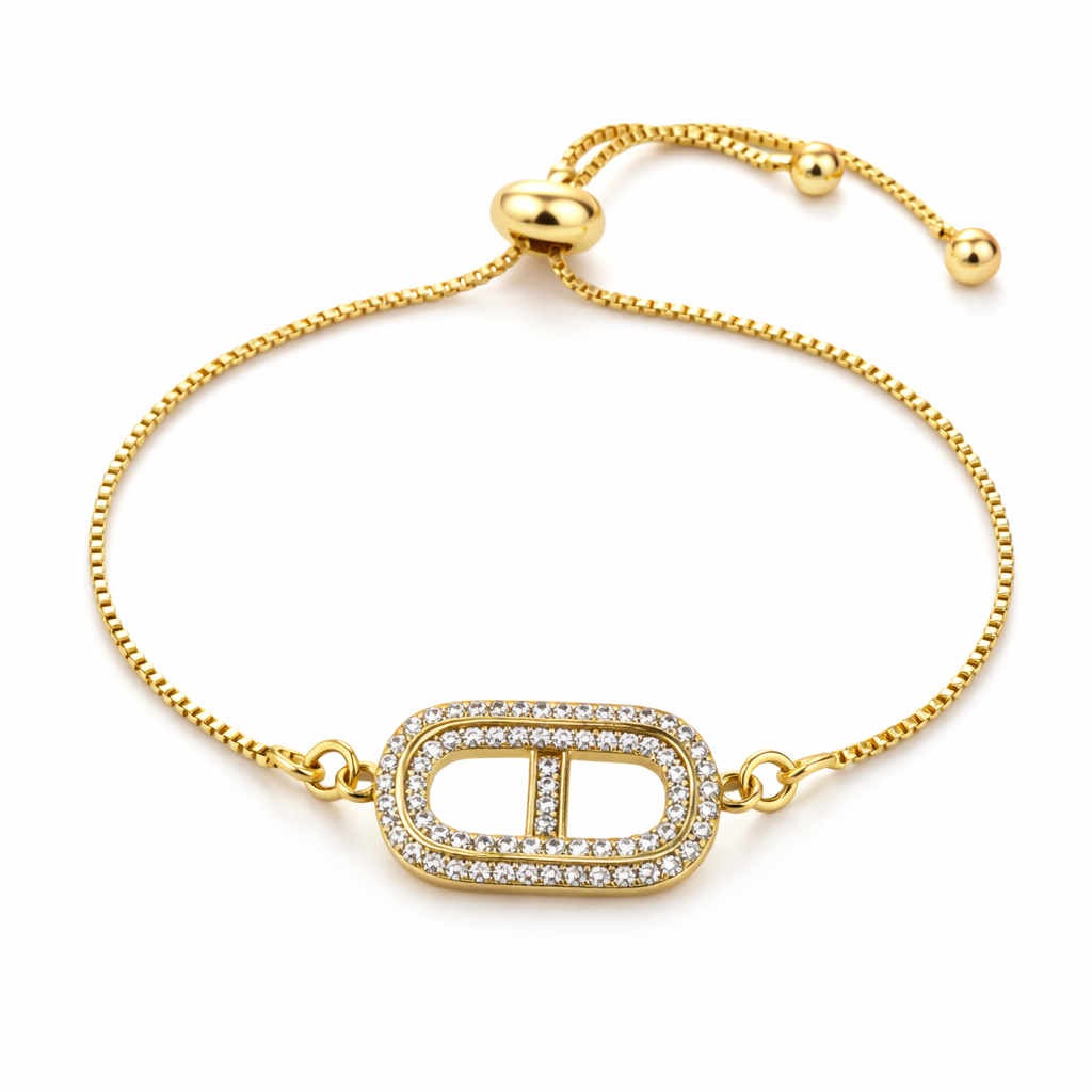 Elara Signature Gold Diamond Bracelet