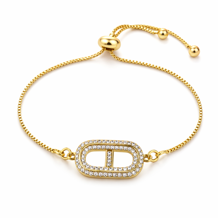 Elara Signature Gold Diamond Bracelet